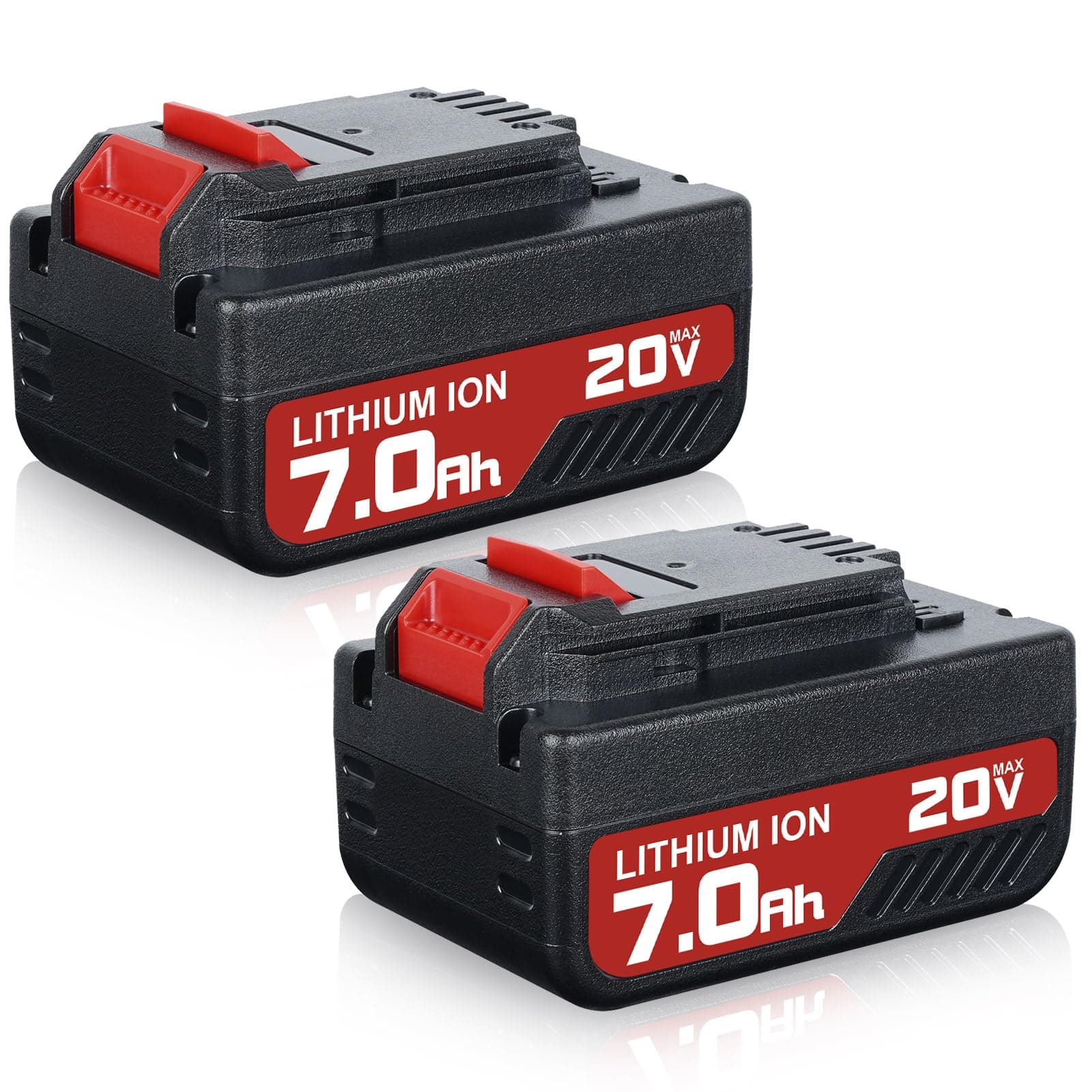 2Pack 7.0Ah Battery Replacement for Porter Cable 20V Battery, Compatible with PCC685L PCC680L PCC682L PCC685LP for Porter Cable 20-Volt Lithium-ion Battery