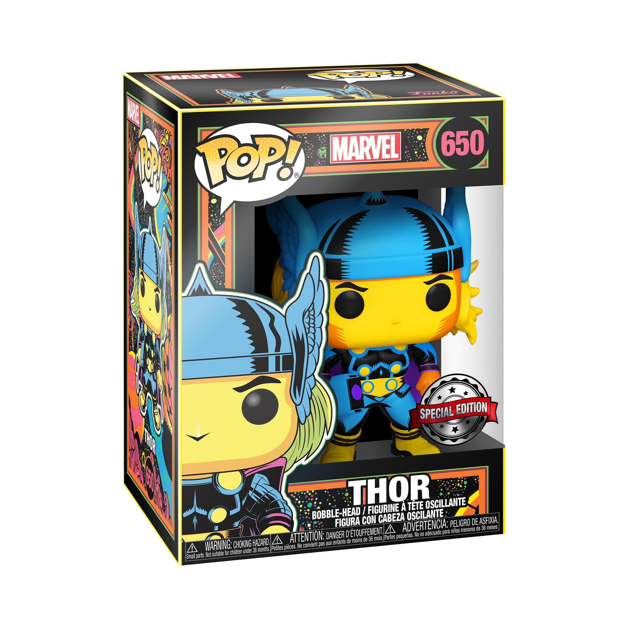 POP! Marvel: Black Light - Thor - Marvel Comics - Collectable Vinyl Figure - Gift Idea - Official Merchandise - Toys for Kids & Adults - Comic Books Fans - Model Figure for Collectors