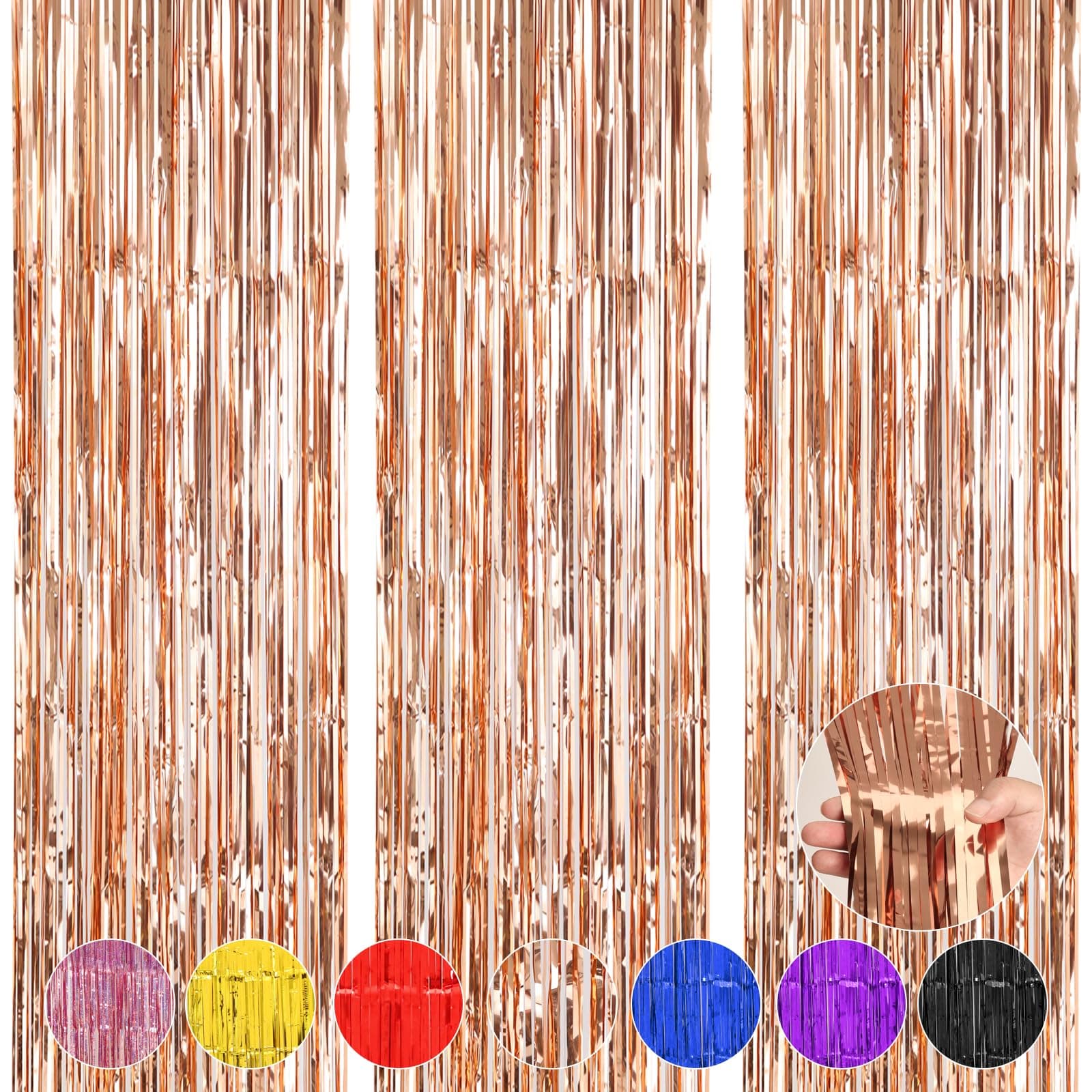 AccevoRose Gold Party Streamers