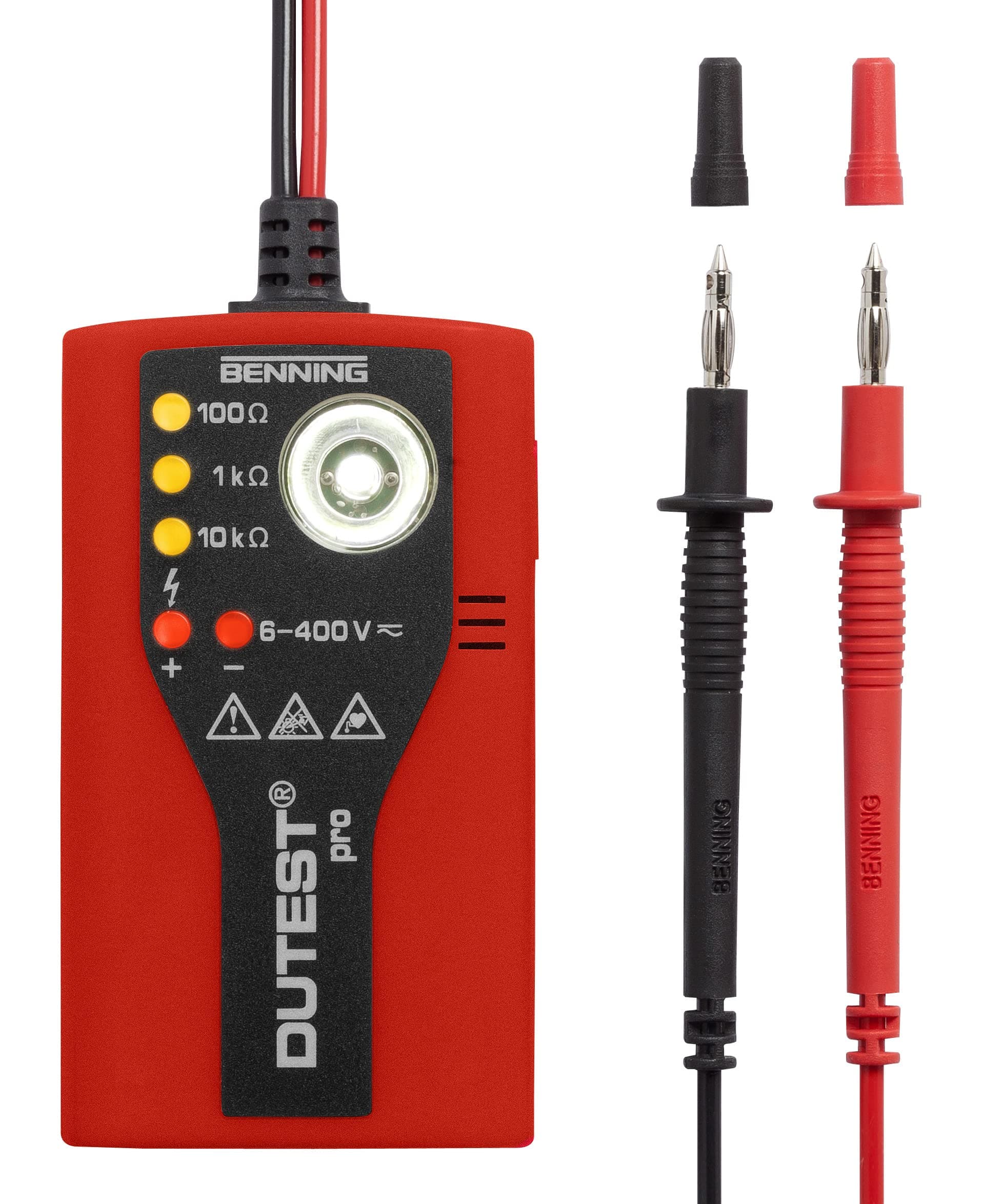 Benning 050156 "Dutest pro" Multitester, Red/Black