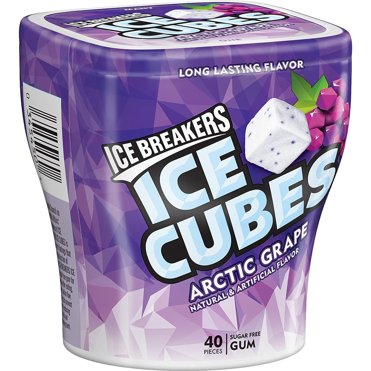 ICE Cubes Sugar Free Arctic Grape Gum, 3.24 Ounce