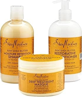 Raw Shea Butter Restorative Shampoo, Conditioner and Deep Treatment Masque
