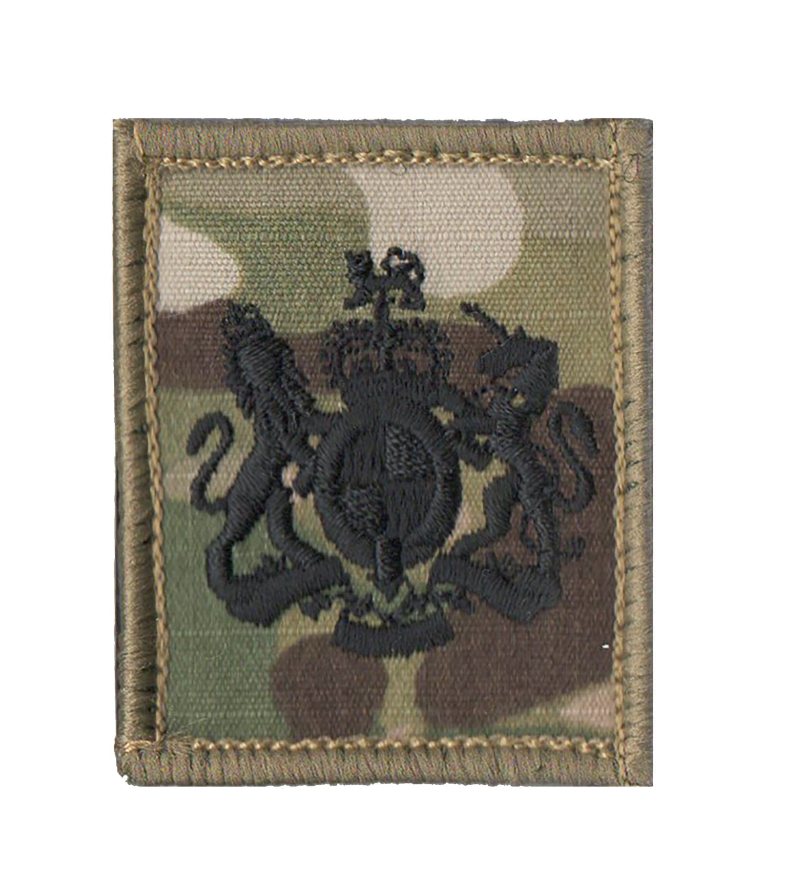 CL DistributionCL Distribution Black on Multicam/MTP Hook (Sticky) Backed Rank Badge/Patch - WO1 RSM