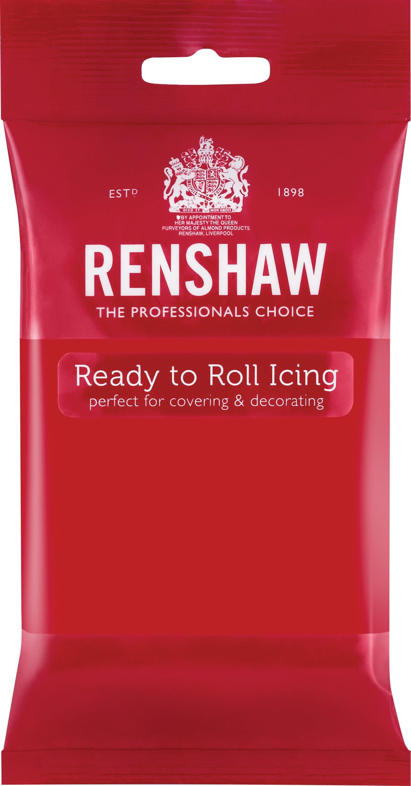 Renshaw Ready to Roll Icing - Poppy Red - 250g