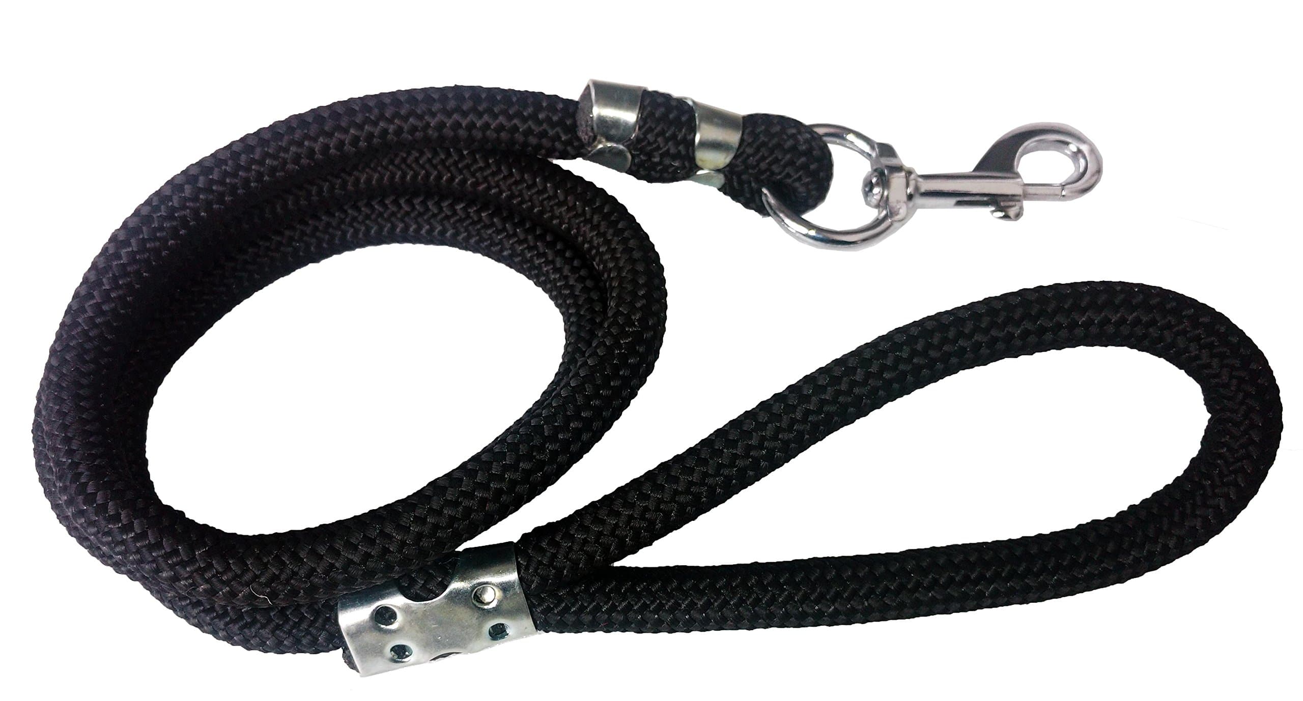 Stylish Black Plain Dog Rope Leash -15 MM- Medium
