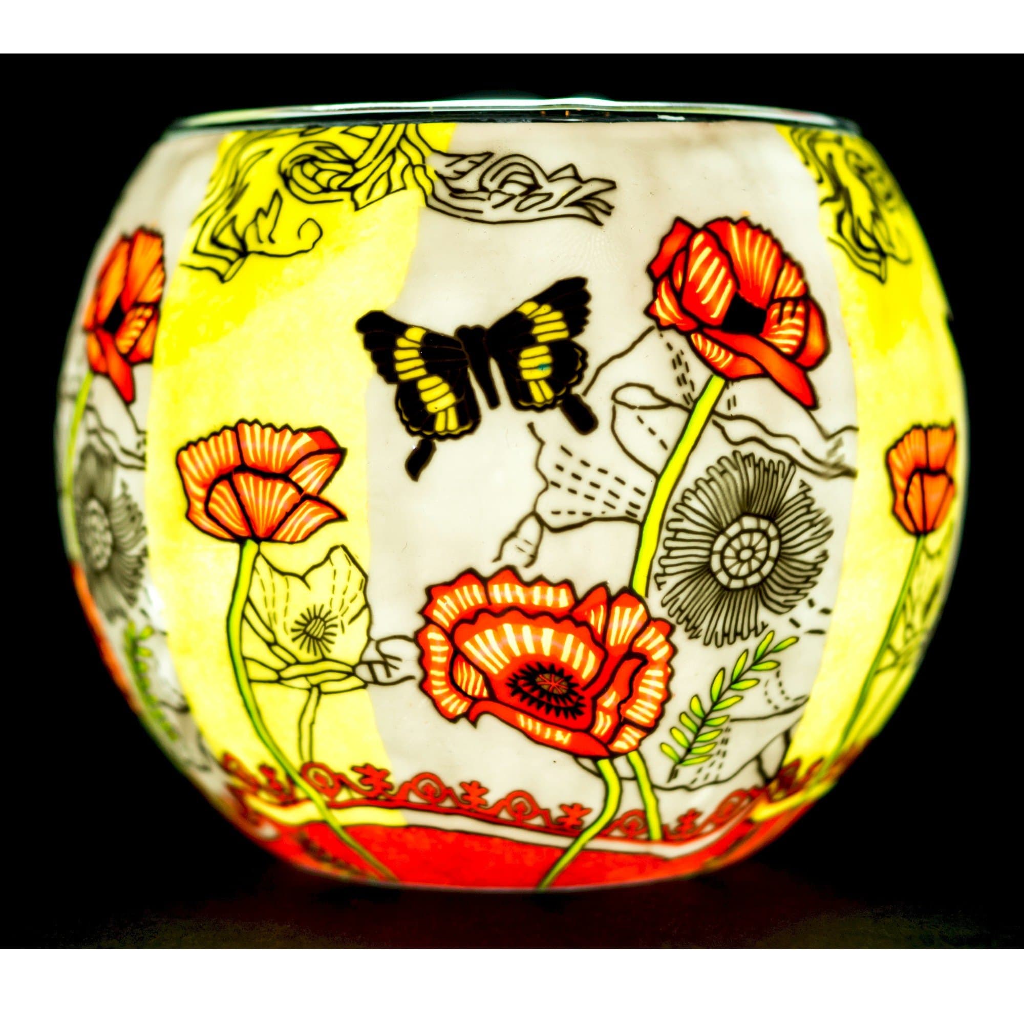 BenayaPoppy Butterfly Tealight Holder