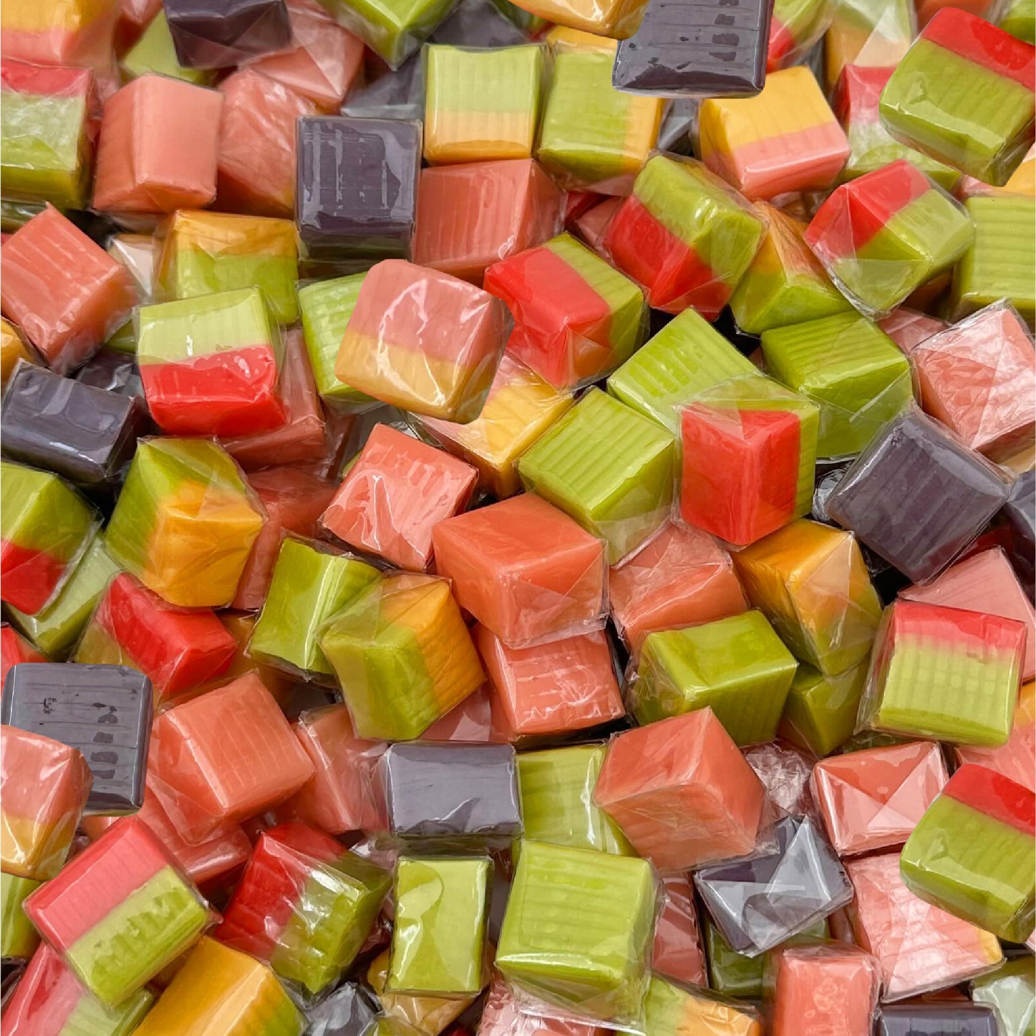 Assorted Fruit Caramel Squares | 3-Pound Bag, About 200 Pieces