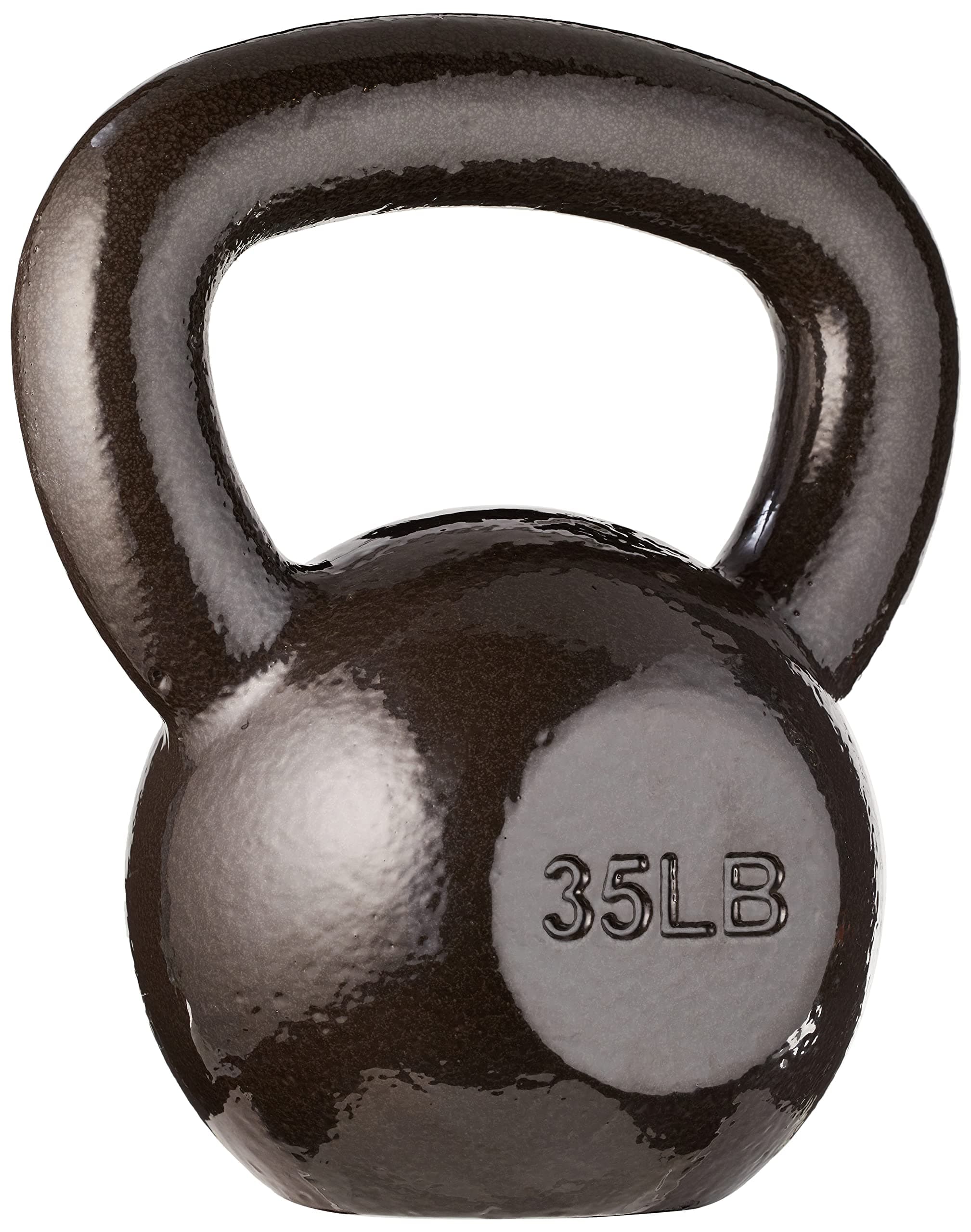 Amazon Basics Cast Iron Kettlebell, 15.9 KGS | Black
