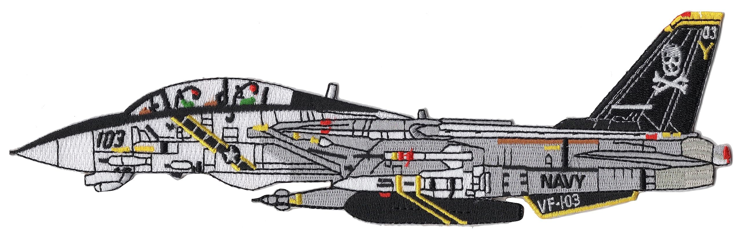 F-14B Tomcat VF-103 Patch Detailed Sideview