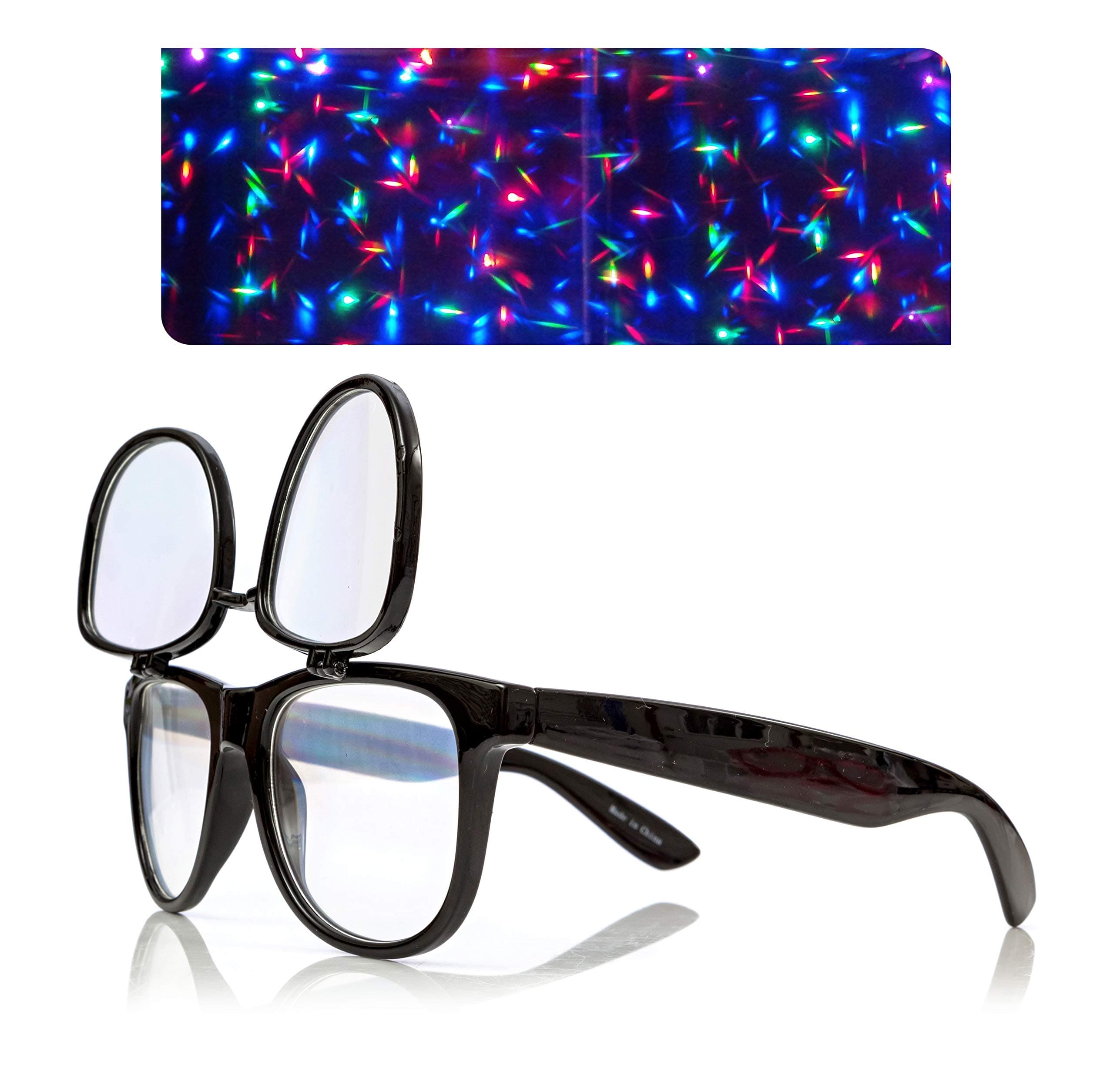 Premium Double Diffraction Glasses, Ideal for Raves, Festivals