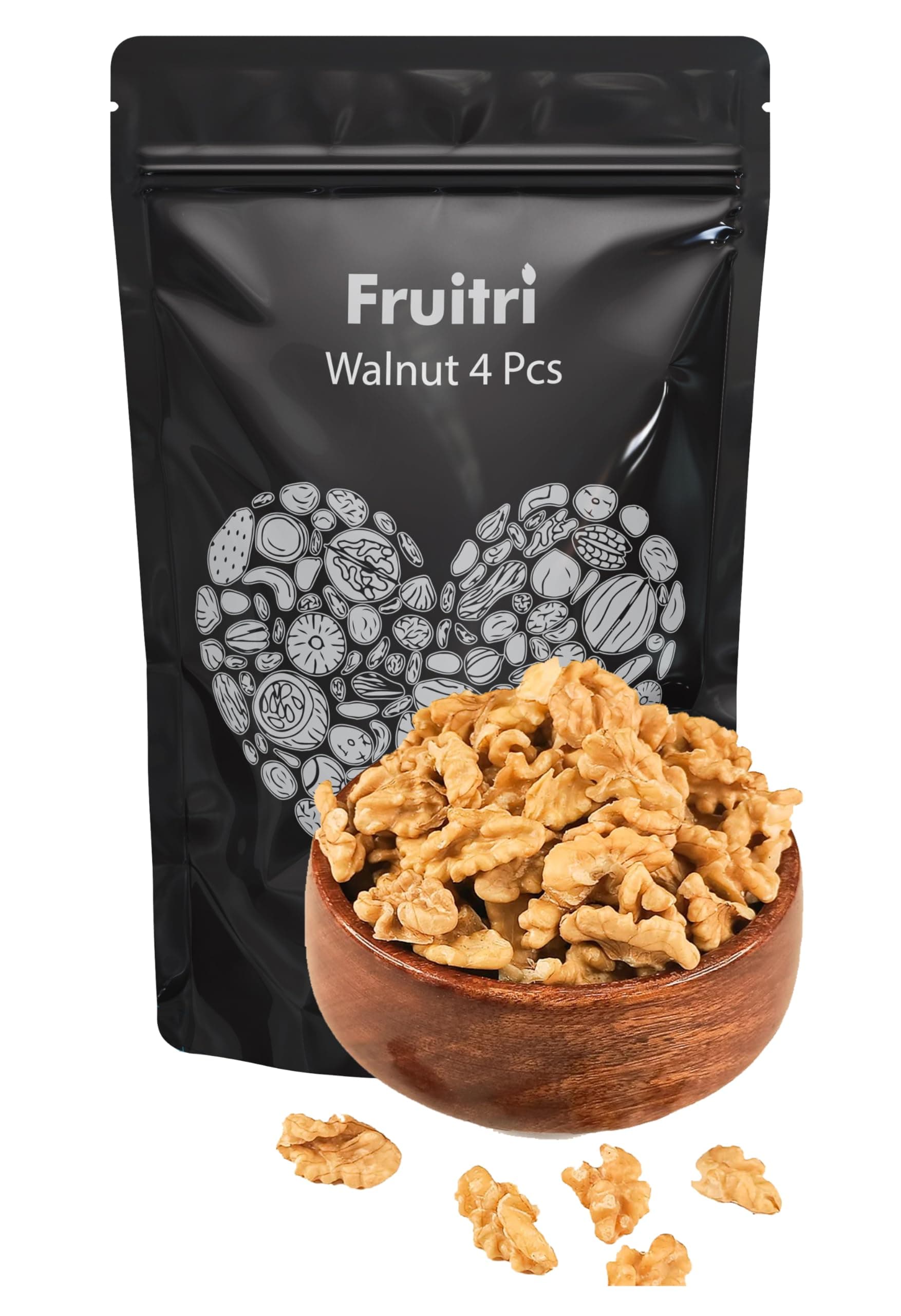 Fruitri Walnut kernels, Without Shell, Akhrot Giri 4Pcs (800g)