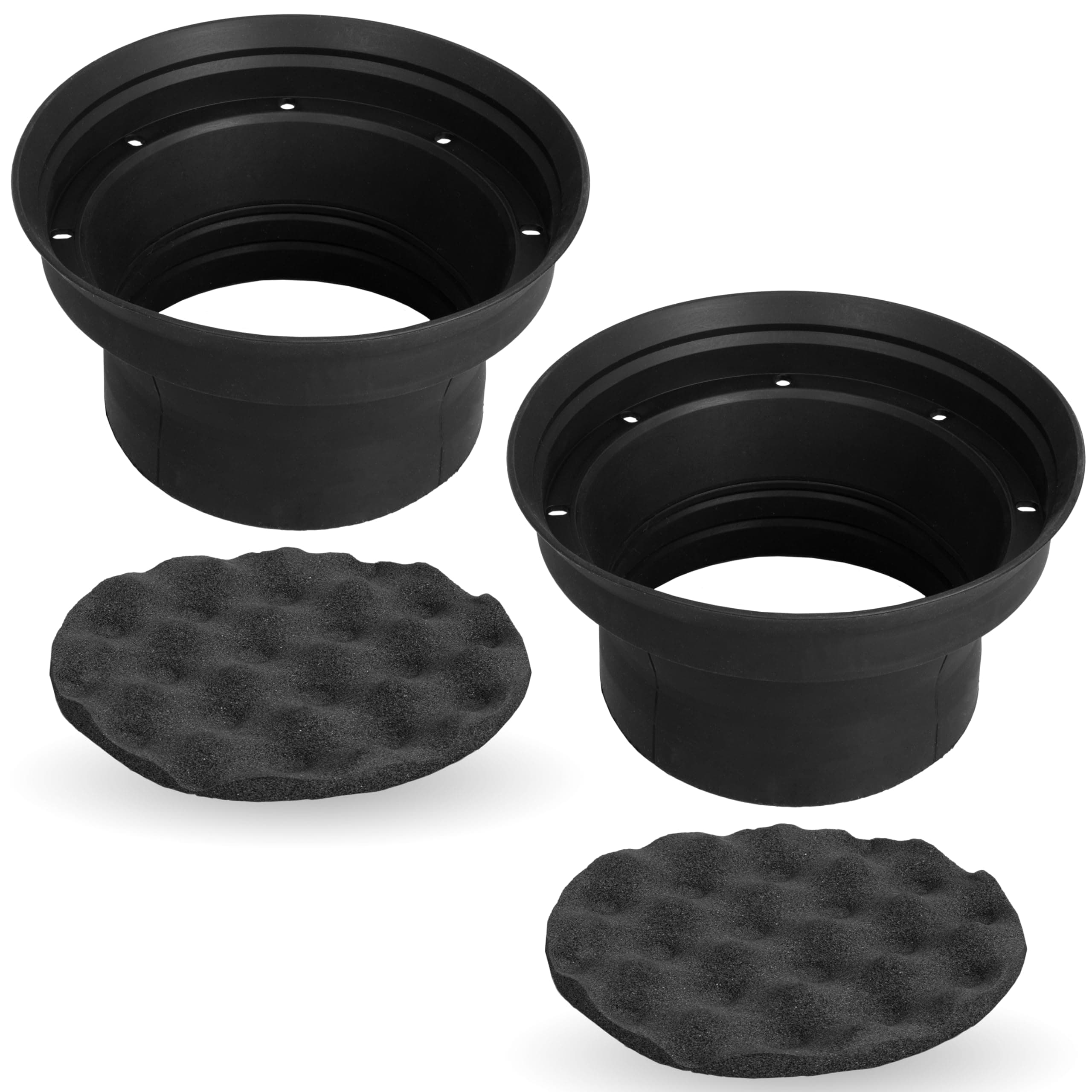 XBAF65 Foldable Silicone 6.5" Speaker Baffle with Egg Crate Foam, one Pair/Box