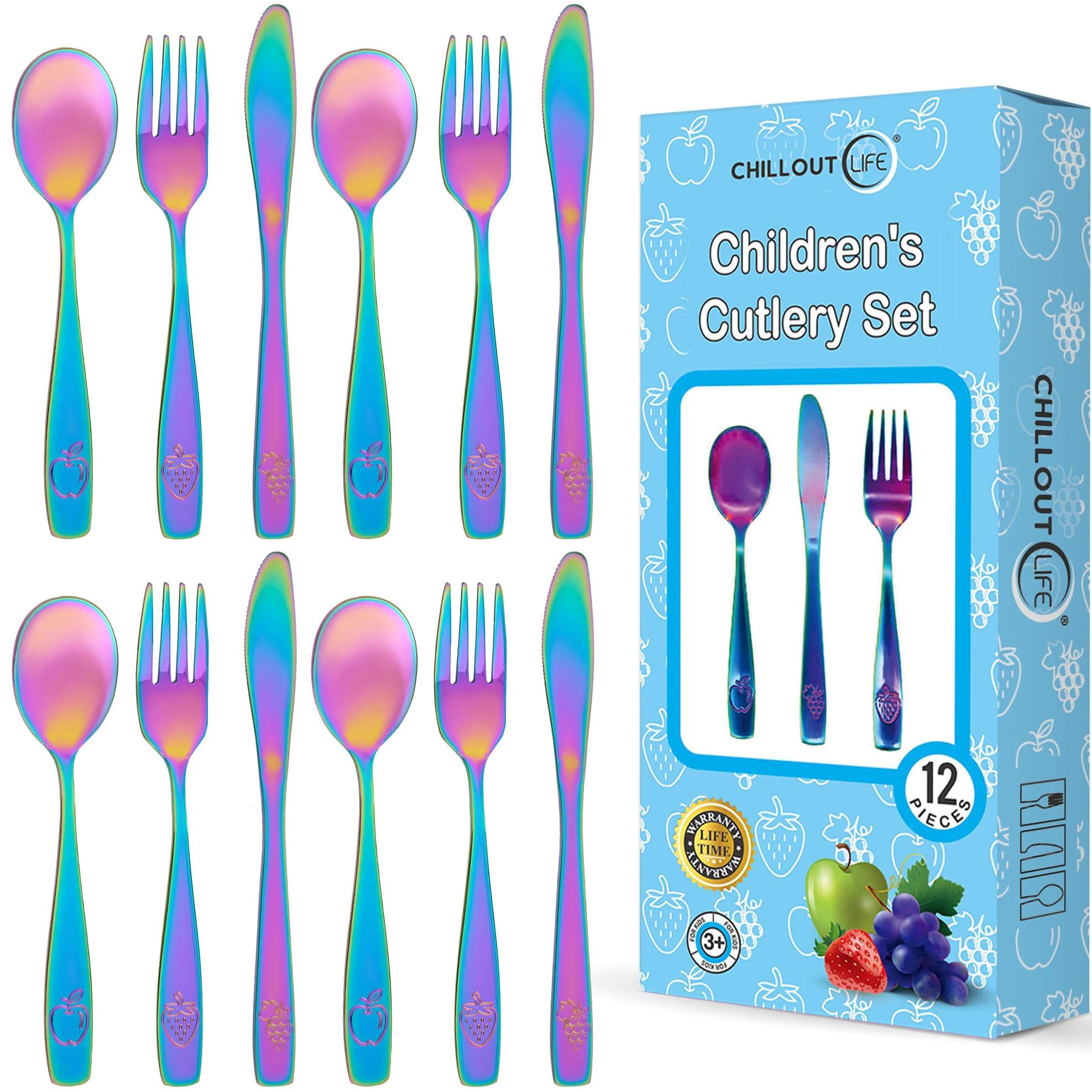 12 Piece Kids Silverware Set