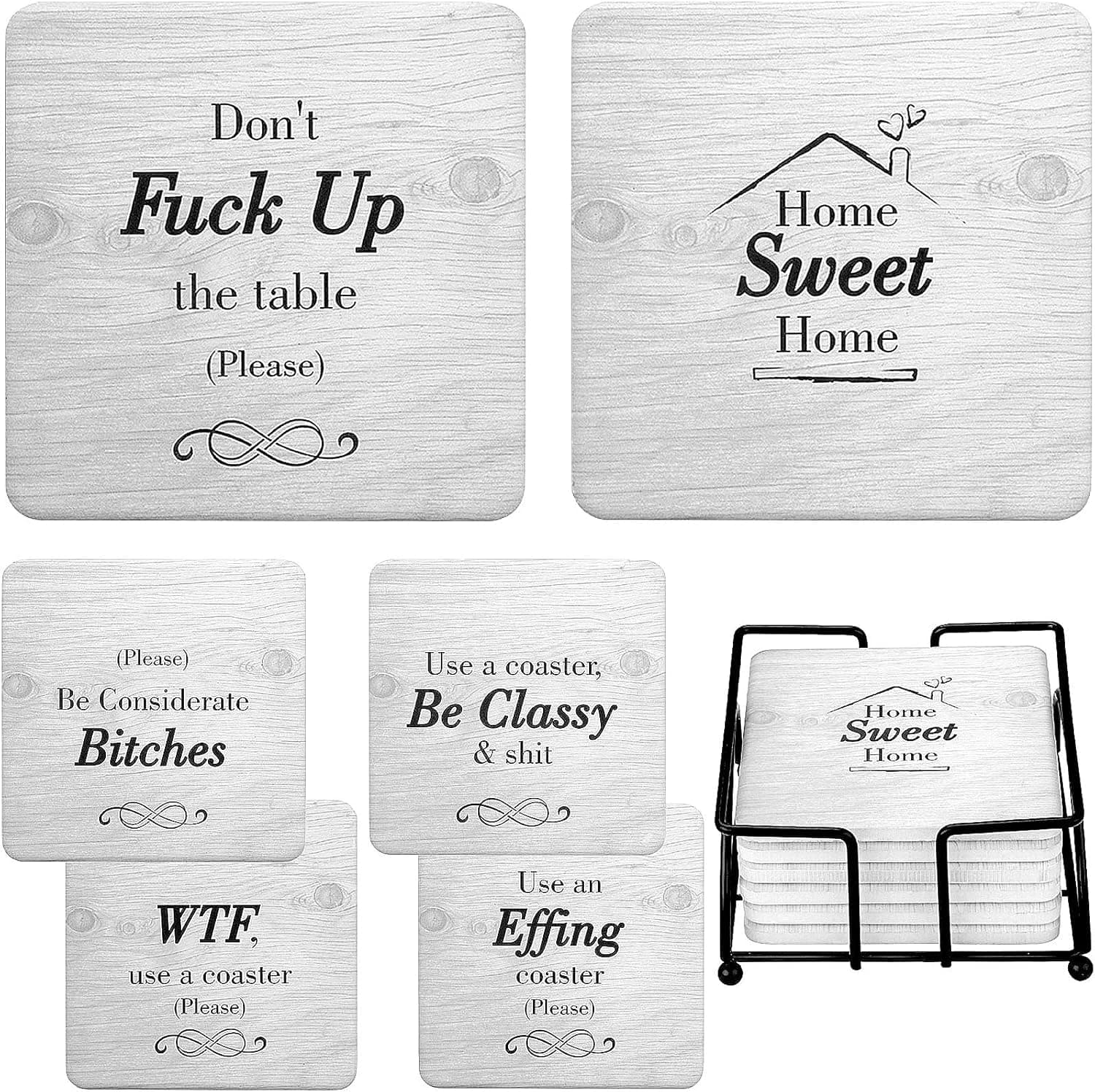 Funny Novelty Square Coasters