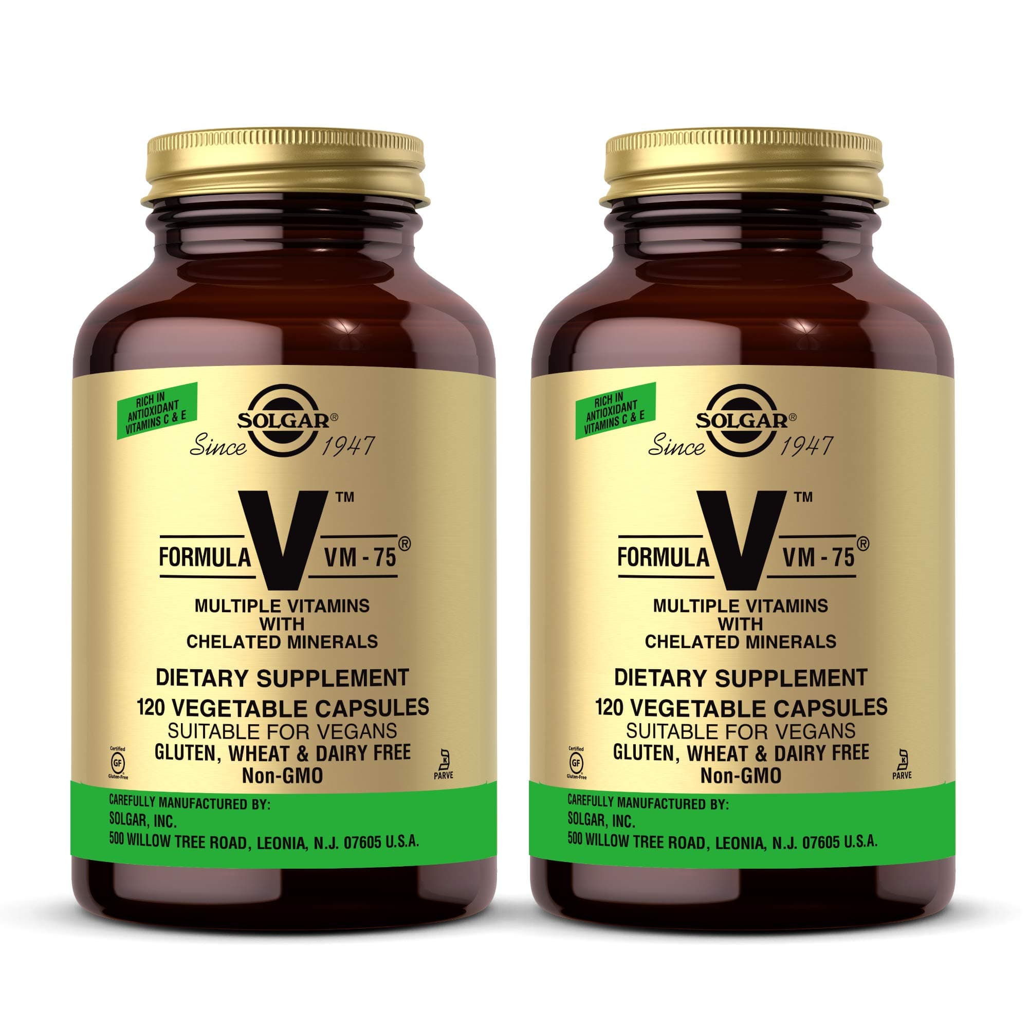 Solgar Formula Vm-75 - 120 - Veg/Cap- 2 Bottles