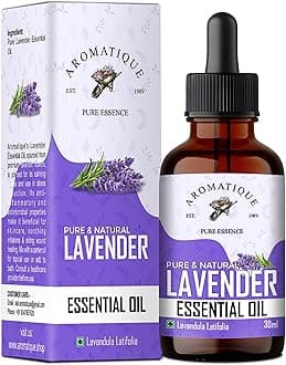 Aromatique Lavender Essential Oil For Skin Care And Hair Growth 100% Pure And Natural Therapeutic Grade- 30Ml Beige