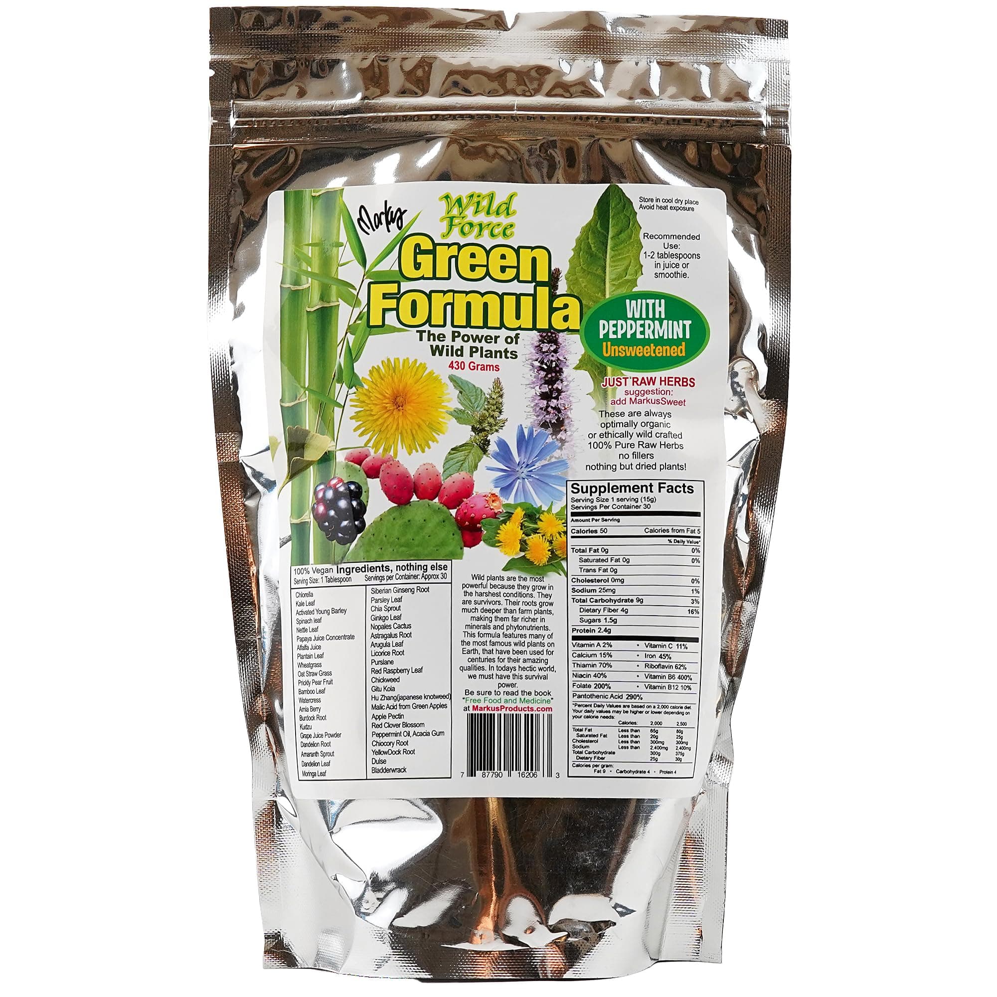 Wild Force Unsweetened Greens with Peppermint