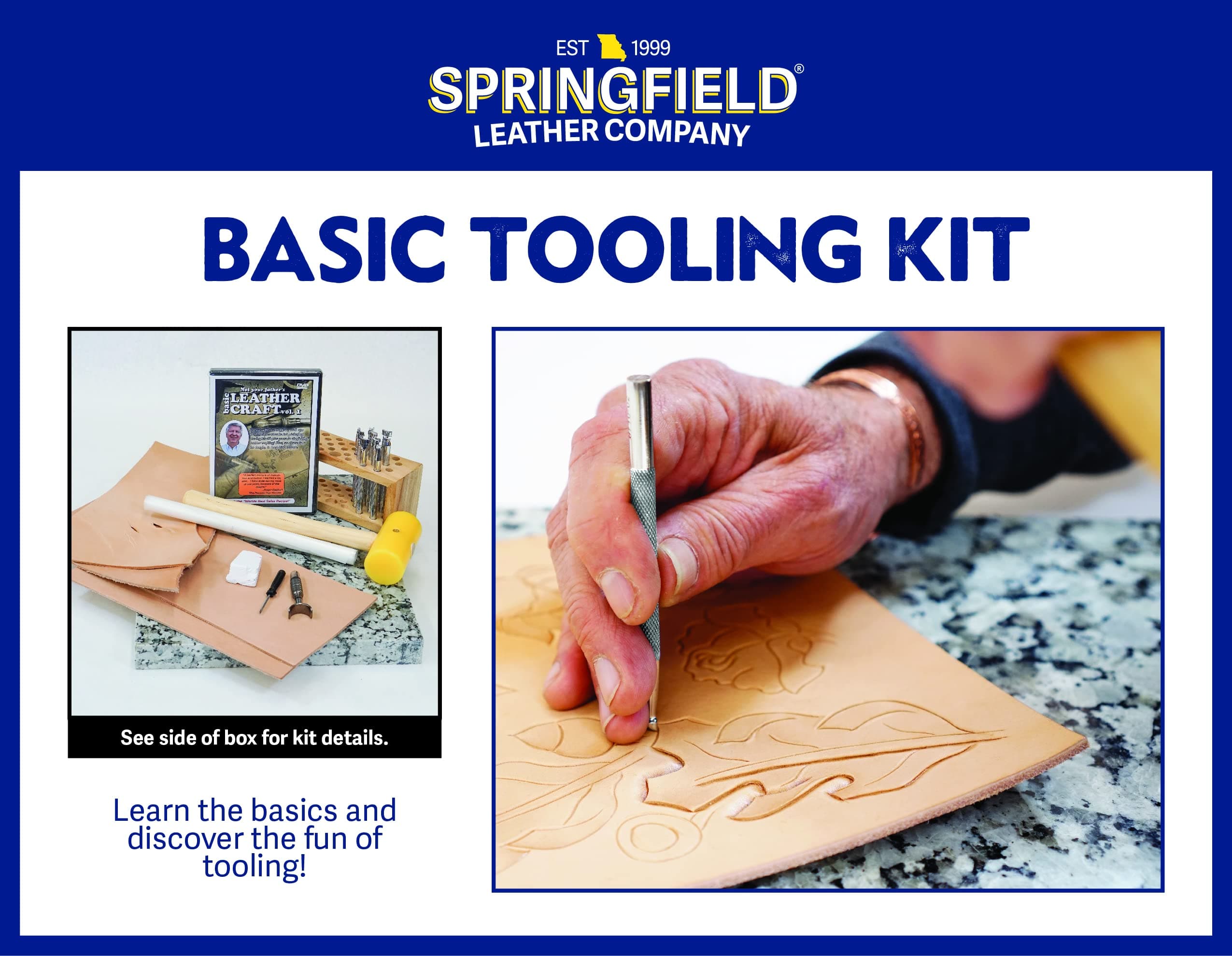 Springfield Leather Company's Basic Leather Tooling and Carving Kit