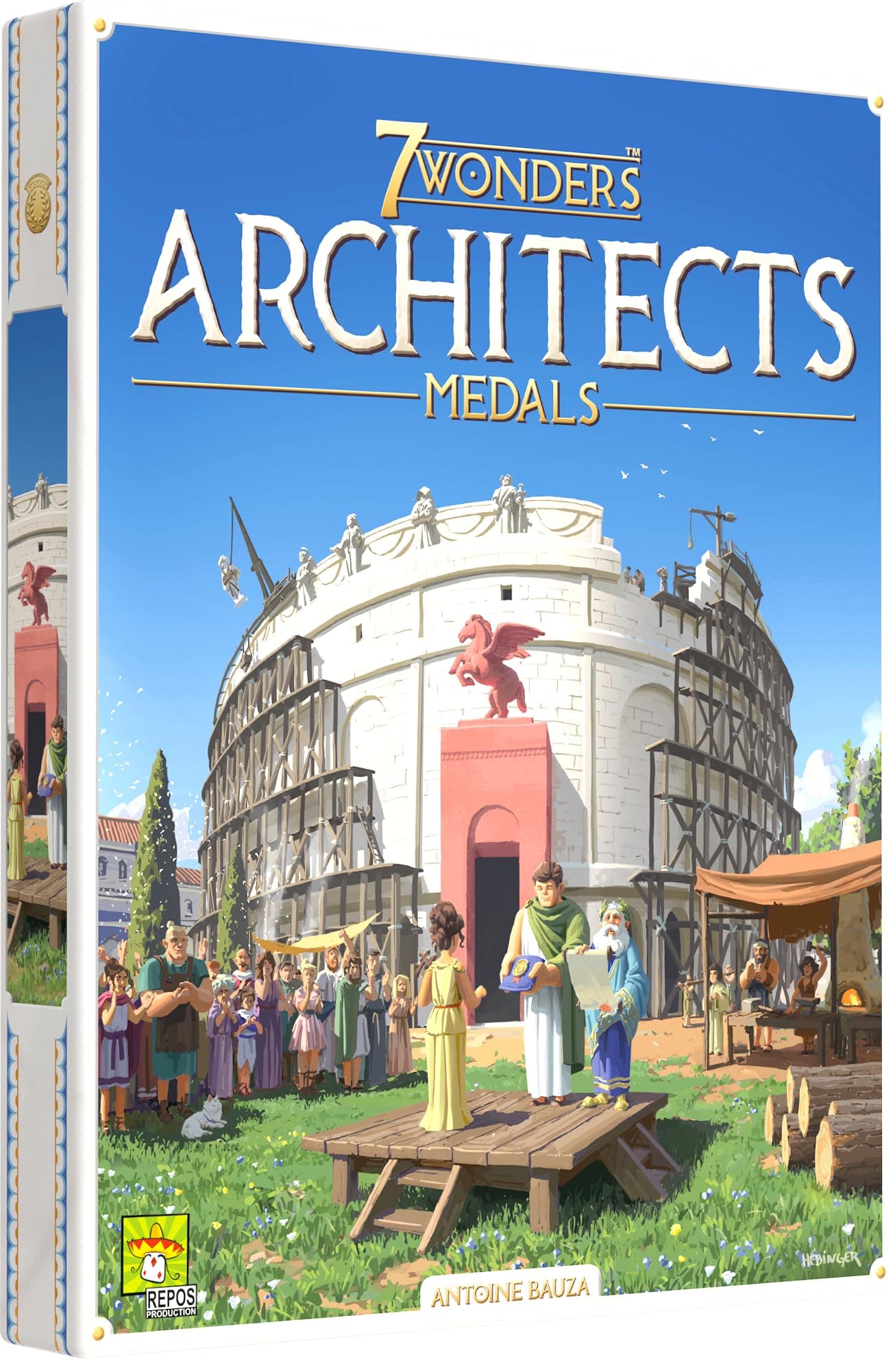 Repos Production, 7 Wonders Architects: Medals, Board Game Expansion, Ages 8+, 2-7 Players, 25 Minutes Playing Time