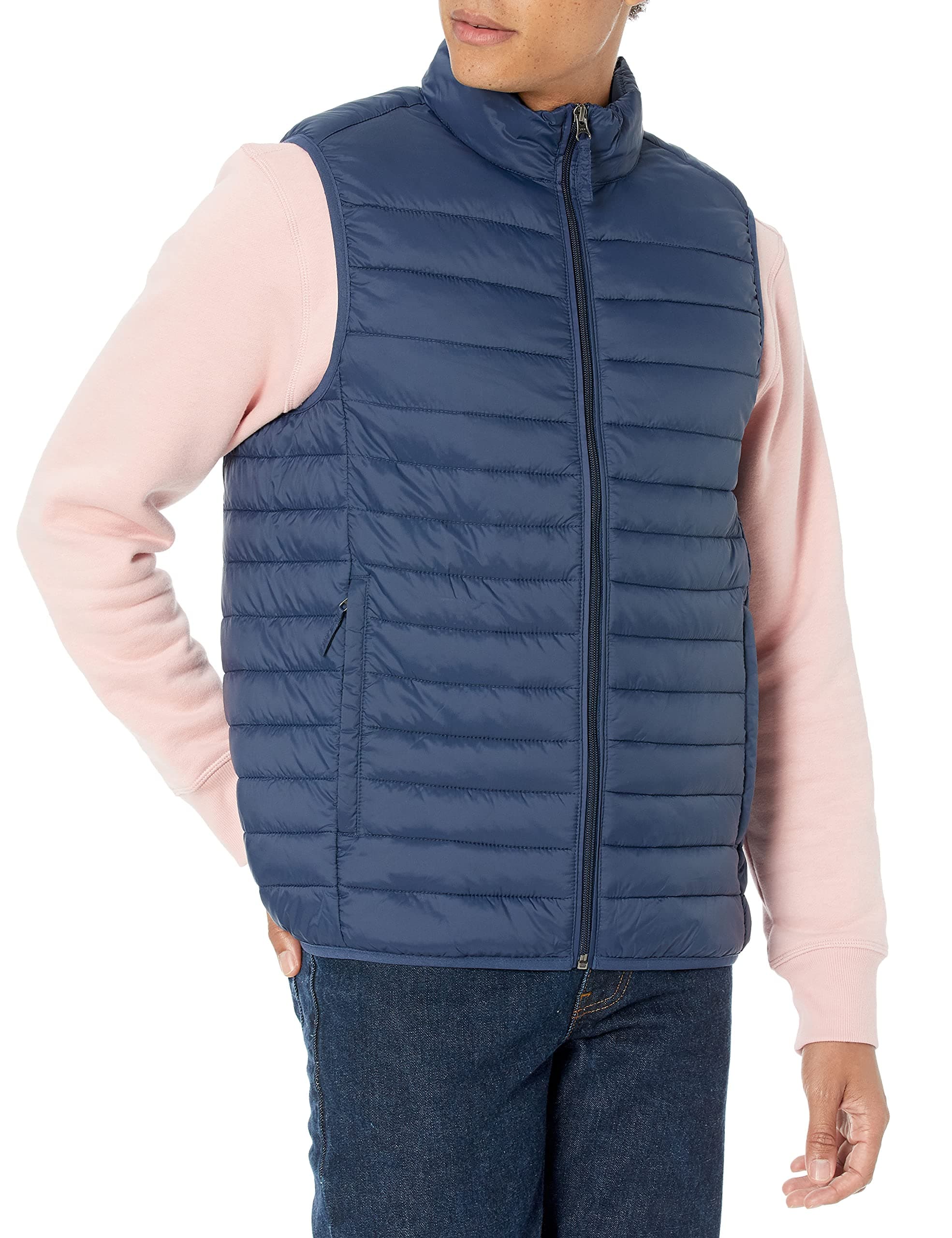 Amazon Essentials Men's Lightweight Water-Resistant Packable Puffer Vest
