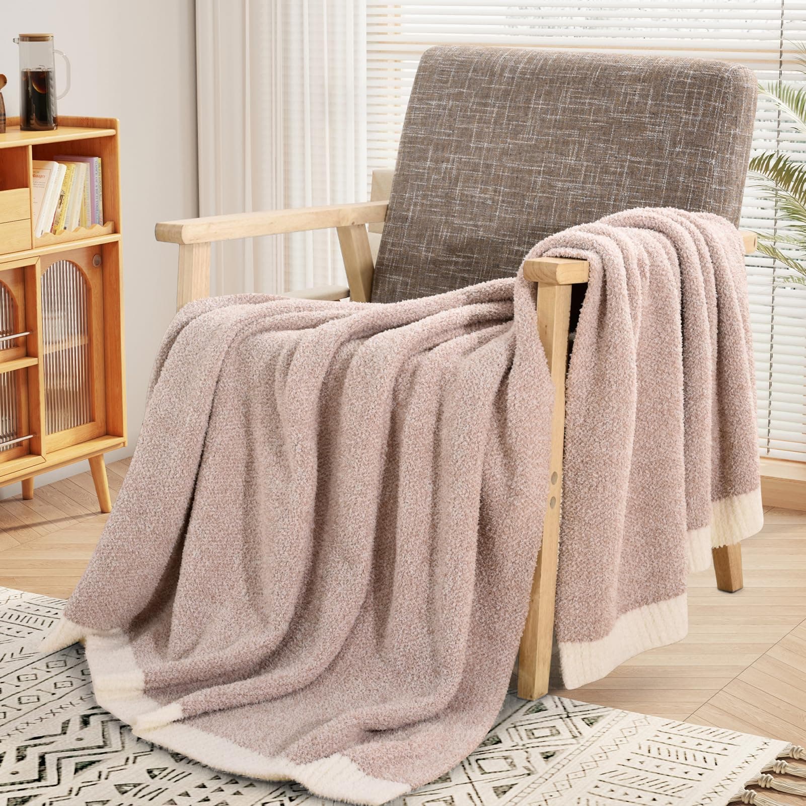 NEXHOME PRO Super Soft Throw Blankets for Couch, Reversible Warm Blanket Cozy...