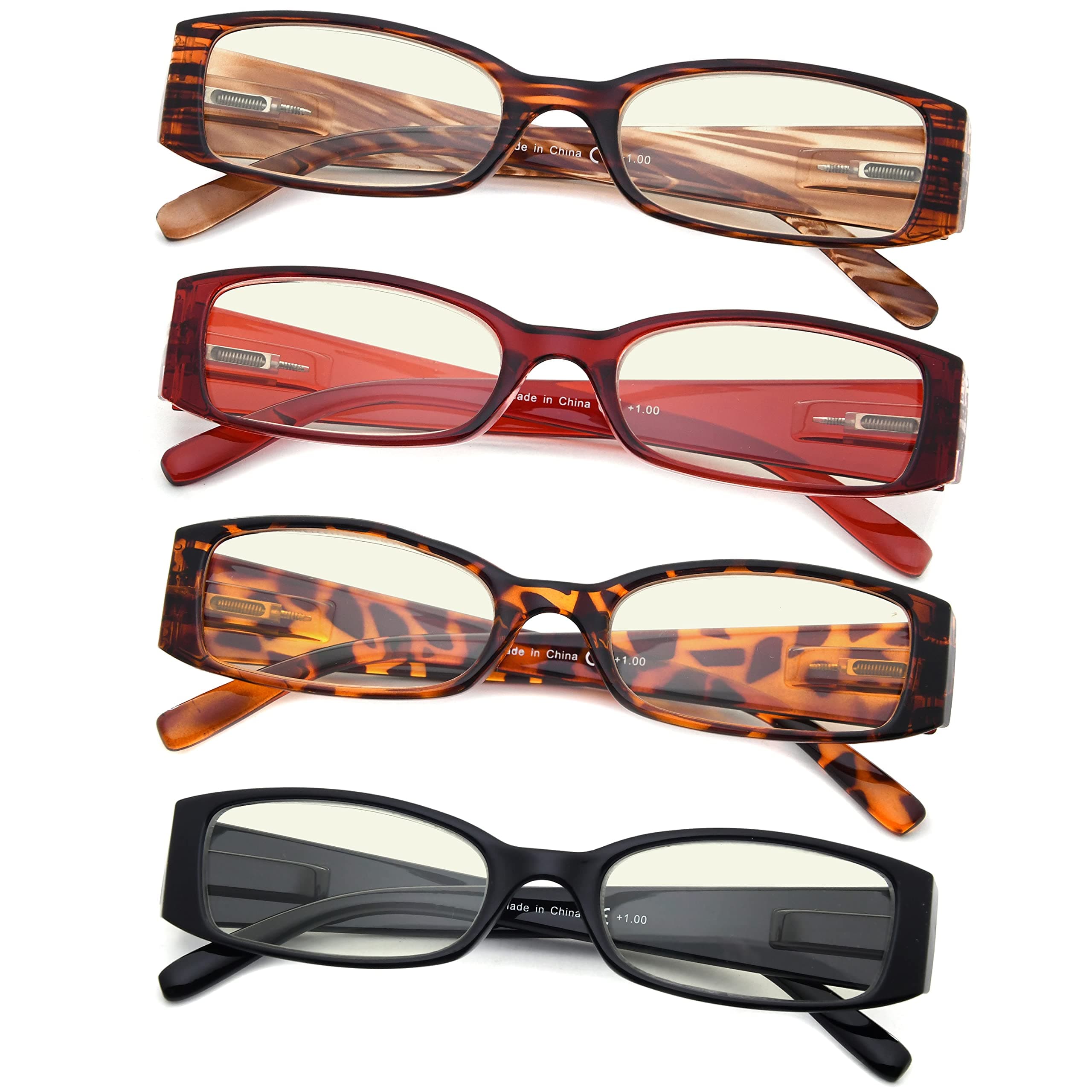 Gr8Sight4-Pack Blue Light Filter Glasses Anti UV Glare Blocking Computer Eyeglasses For Women