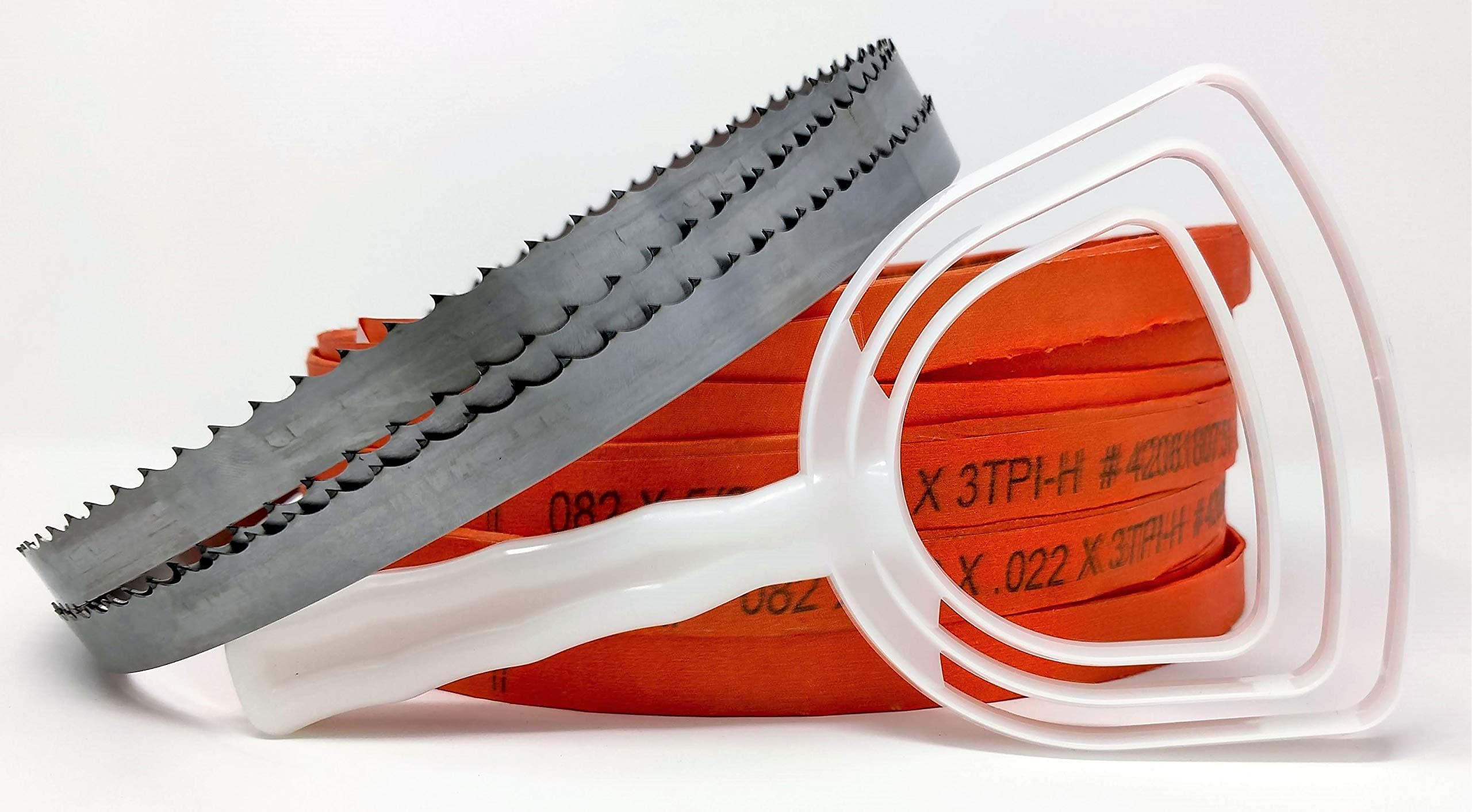 82 x 5/8 x 3TPI 4 Pack Bone-in Bandsaw Blades W/FREE BONE DUST SCRAPER Meat Cutting 82 in. Length x 5/8 in Width x .022 Thickness x 3 TPI