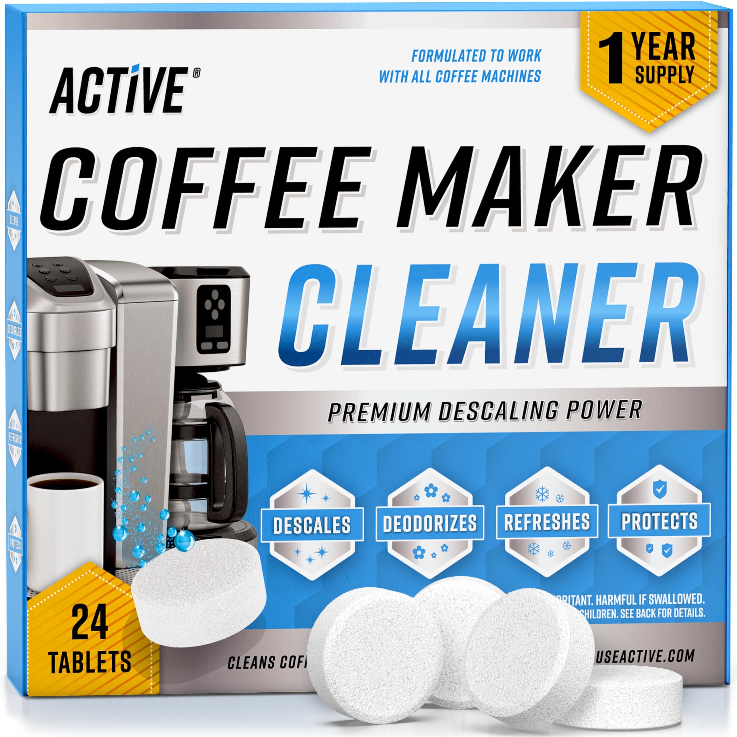 Coffee Maker Cleaner Descaler Tablets