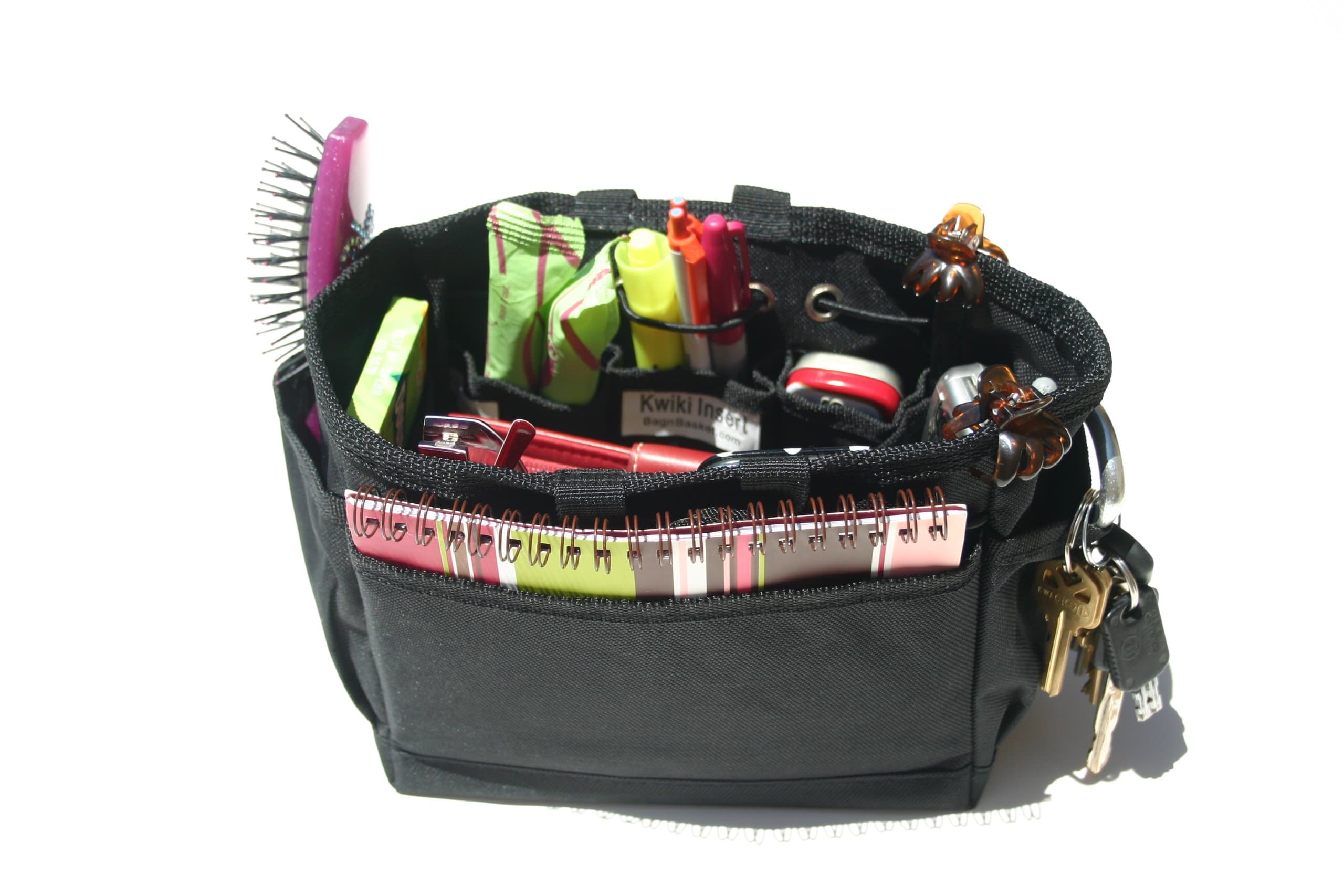 Kwiki Purse Insert Organizer BLACK Medium by BagnBasket