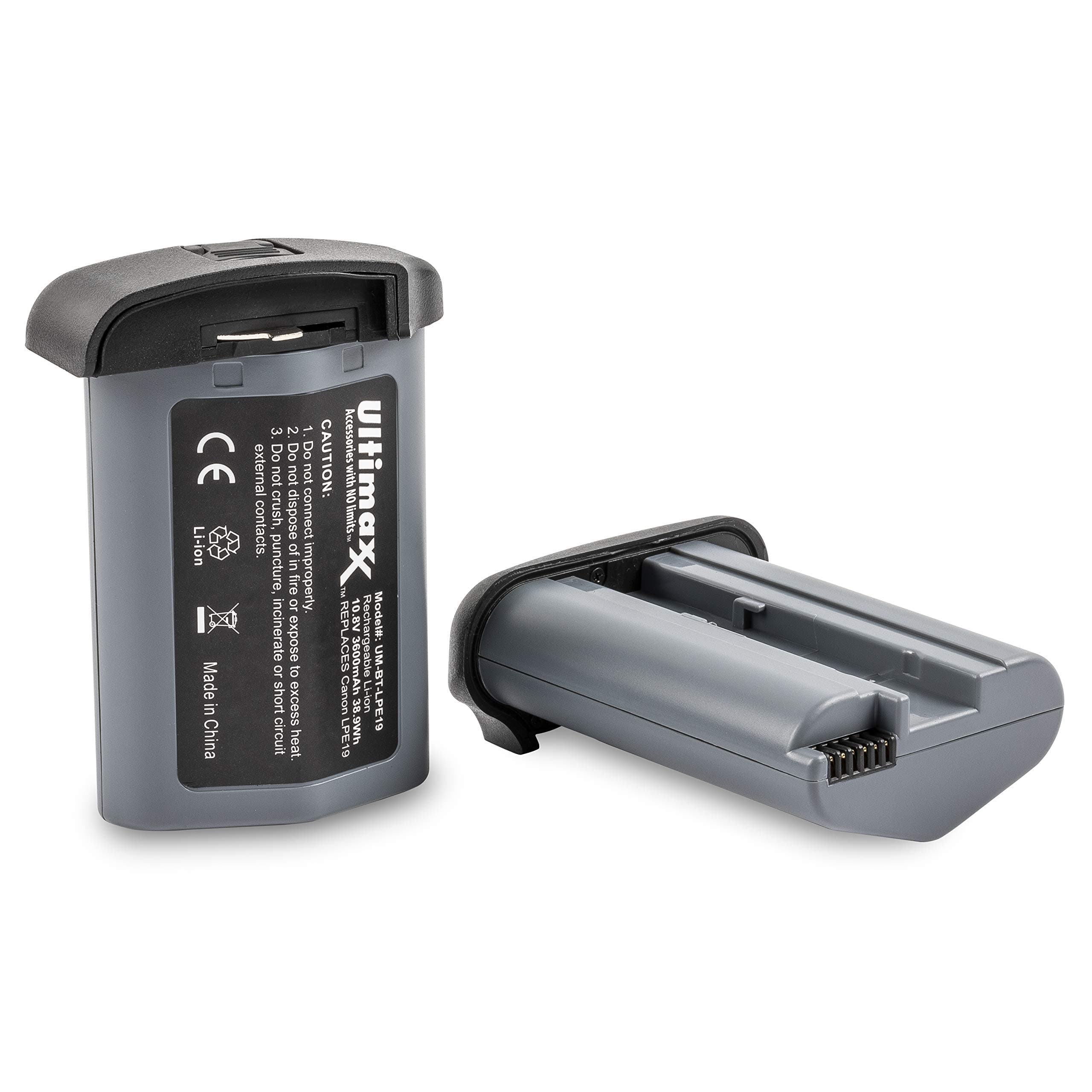 Ultimaxx Replacement for Canon LP-E19 Lithium-Ion Rechargeable Battery, Compatible with Canon EOS R3, EOS-1D Mark III, EOS-1D Mark IV, EOS-1Ds Mark III, EOS-1D X, EOS-1D X Mark II, EOS-1D X Mark III