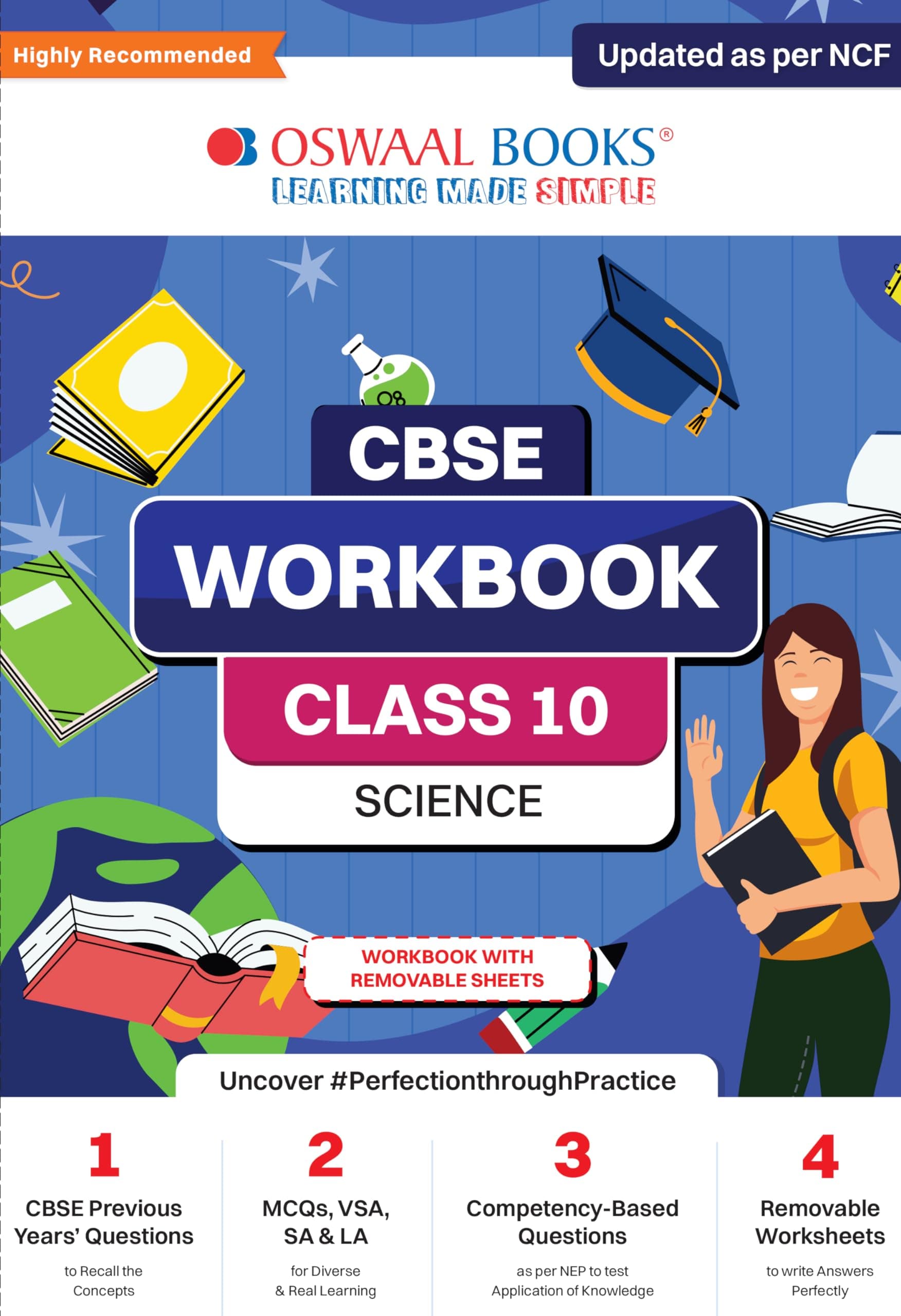 Oswaal CBSE Workbook | Science| Class 10 | Updated as per NCF | For better results | For 2024 Exam