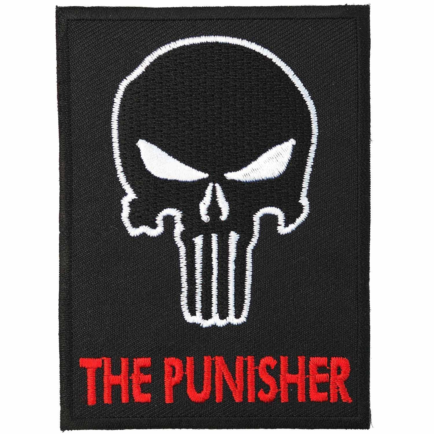 The Punisher Skull Embroidered Iron on Patch