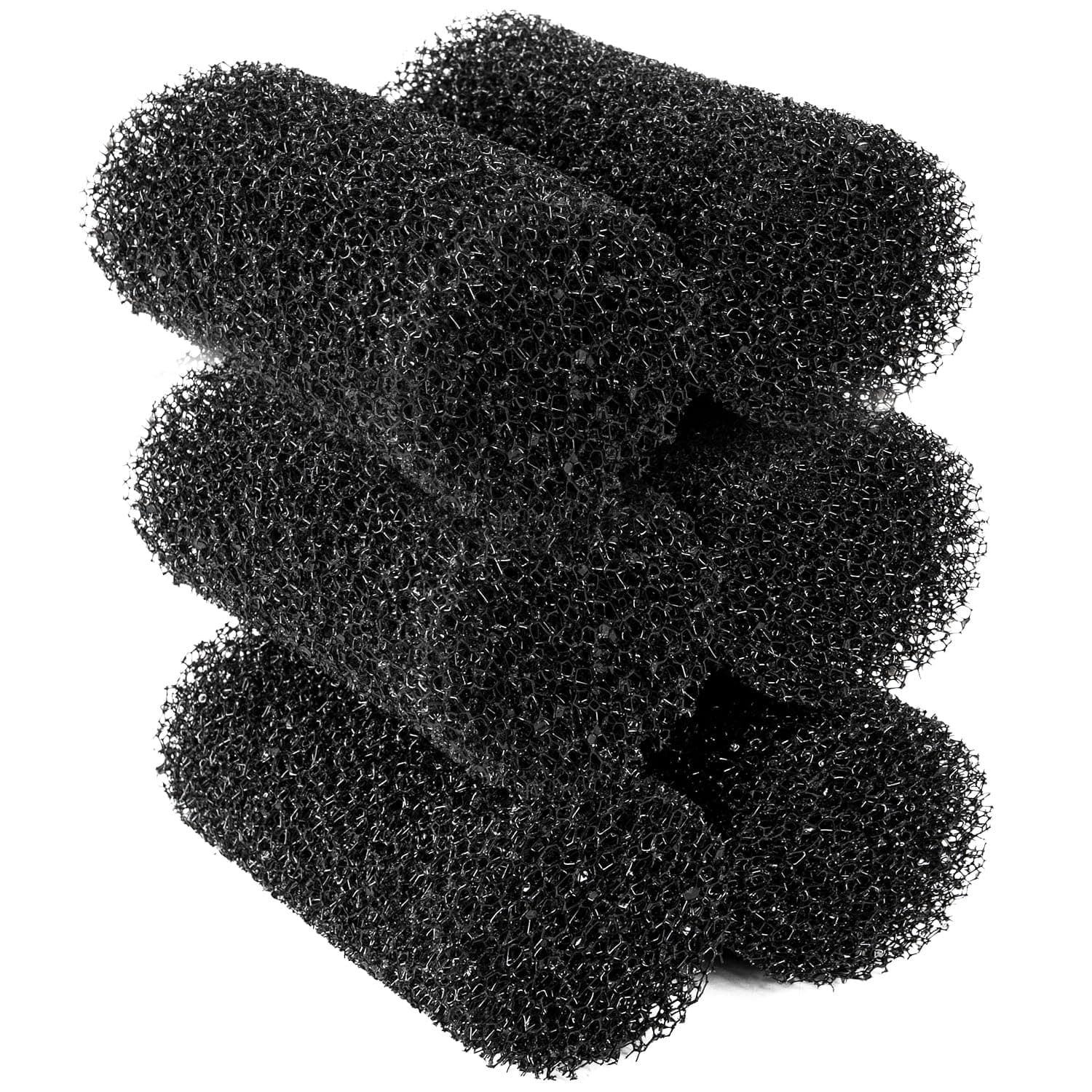 6 PCS Internal Filter Sponge Foam, Aquarium Bio Sponge Rolls of Fish Tank Filter Accessories 4.5" x 2"
