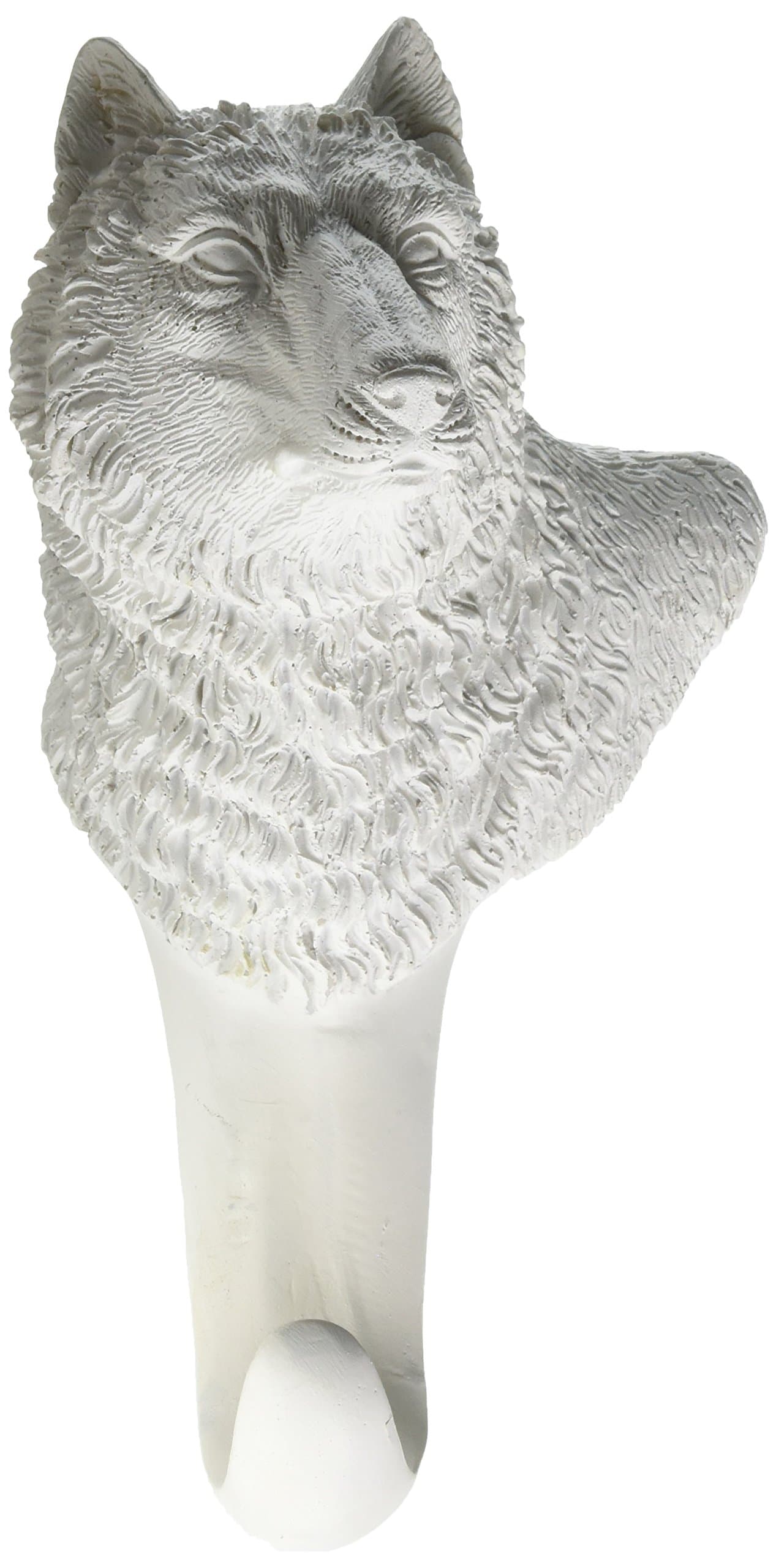 AE Wholesale White Majestic Wolf Wall Hook