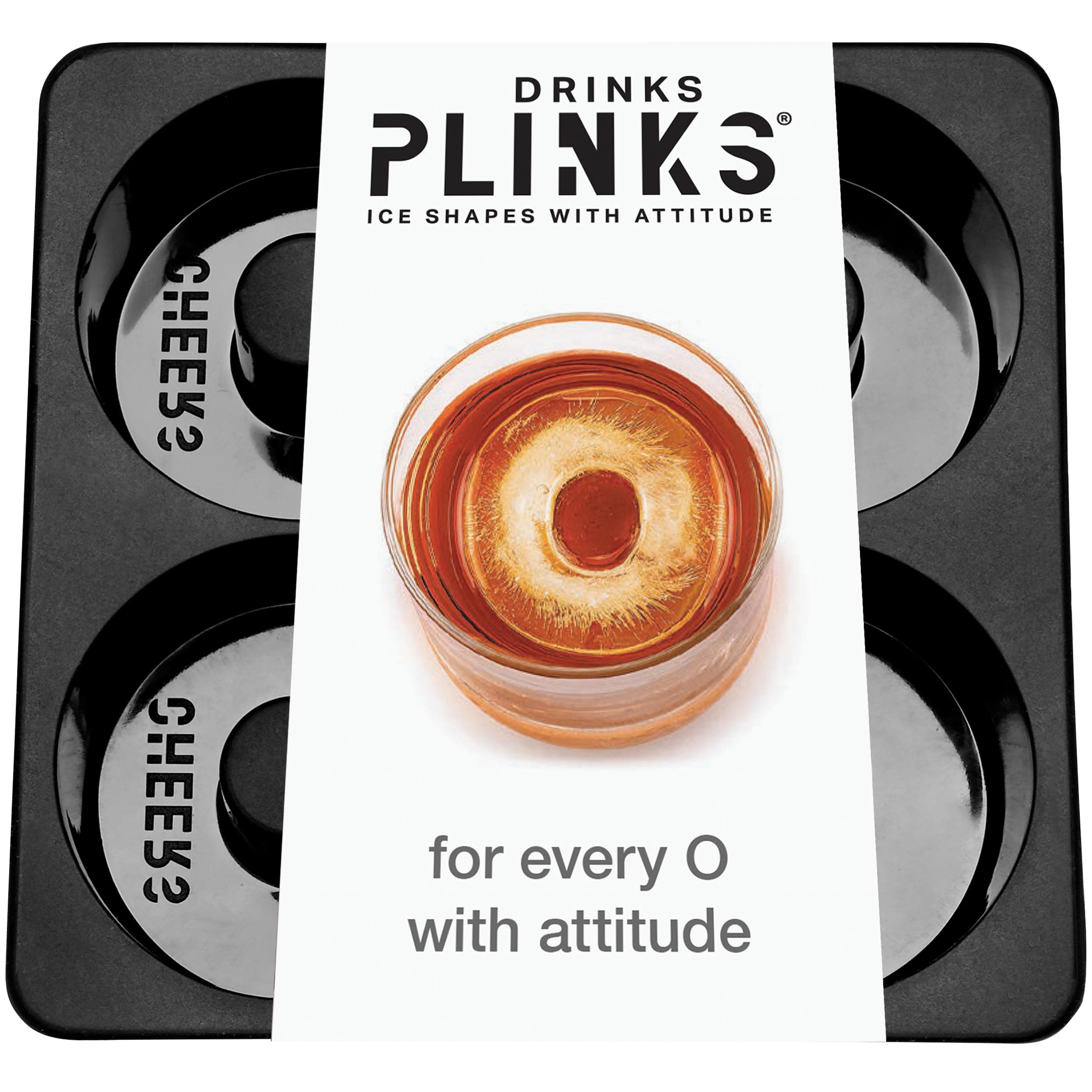 DRINKSPLINKS Silicone Ice Cube Mold Tray - Custom Letter O. Personalized Monogram Big Ice Cube Molds for Whiskey, Bourbon, Cocktails, and Customized Gifts with Initials. Alphabet Mold for Every Name.