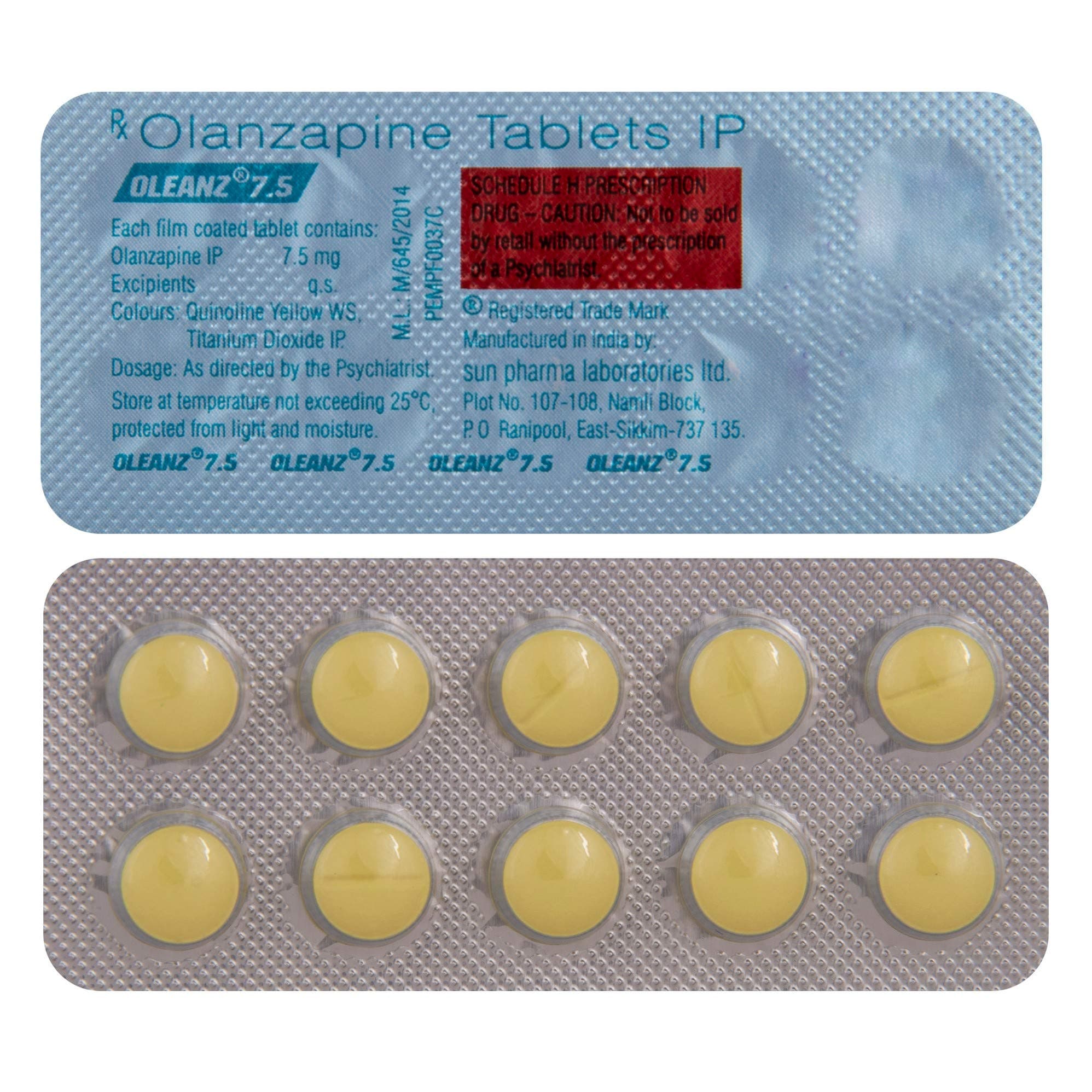 Oleanz 7.5 - Strip of 10 Tablets