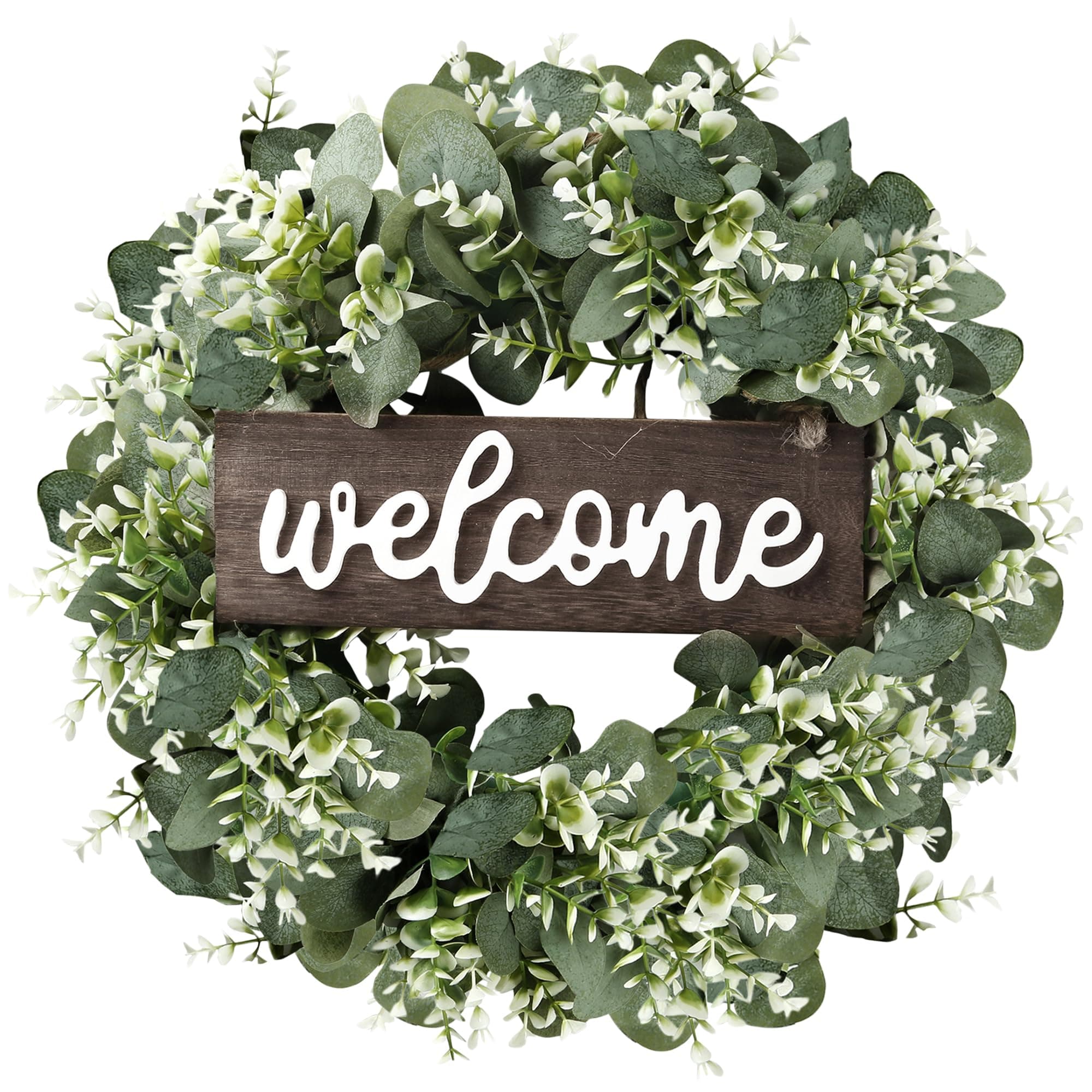 16in Artificial Eucalyptus Wreath