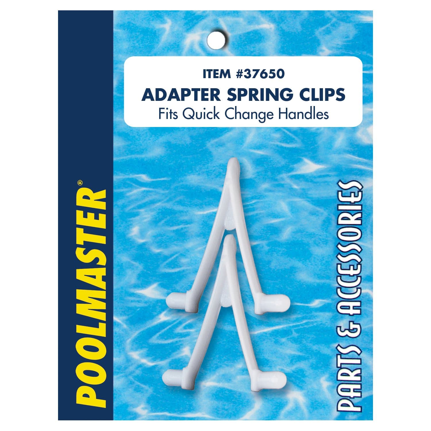 Poolmaster 37650 Swimming Pool Maintenance Adapter Spring V Clips for Pool Poles and Pool Cleaning Tools, Set of 2