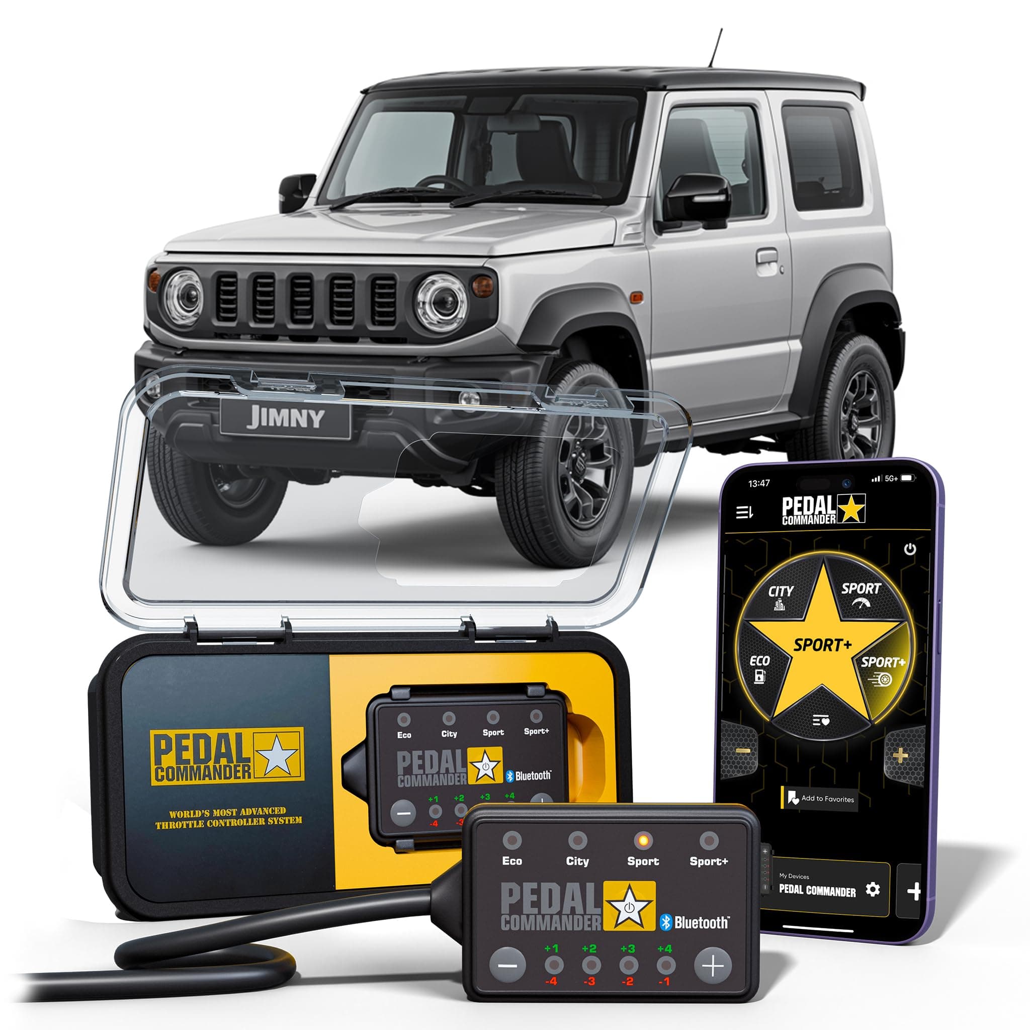PEDAL COMMANDER for Suzuki Jimny 2018-2025 Throttle Response Controller - Plug-and-Play, 36 Driving Settings & App Control, Anti-Theft, Throttle Controller Performance Upgrade, Jimny Parts