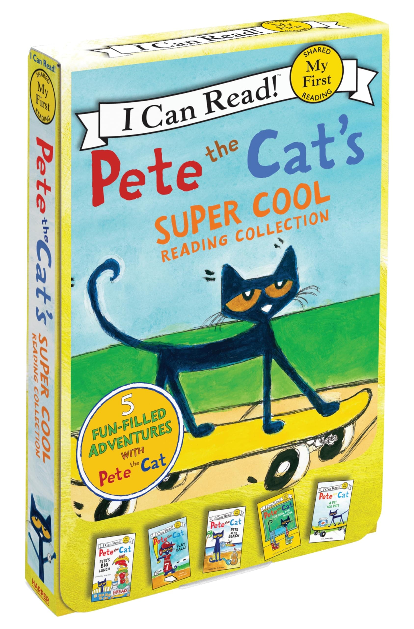 Pete the Cat's Super Cool Reading Collection: A Fun Set of Stories for Children (Ages 4-8) (My First I Can Read)