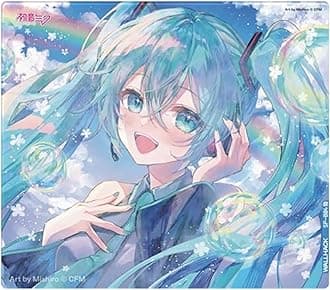 Wallhack × Hatsune Miku Glass Gaming Mouse Pad – Collaboration Edition SP-004 | Summer Miku Design | Pro-Speed Surface (Tempered Glass) | 49×43cm Large Size