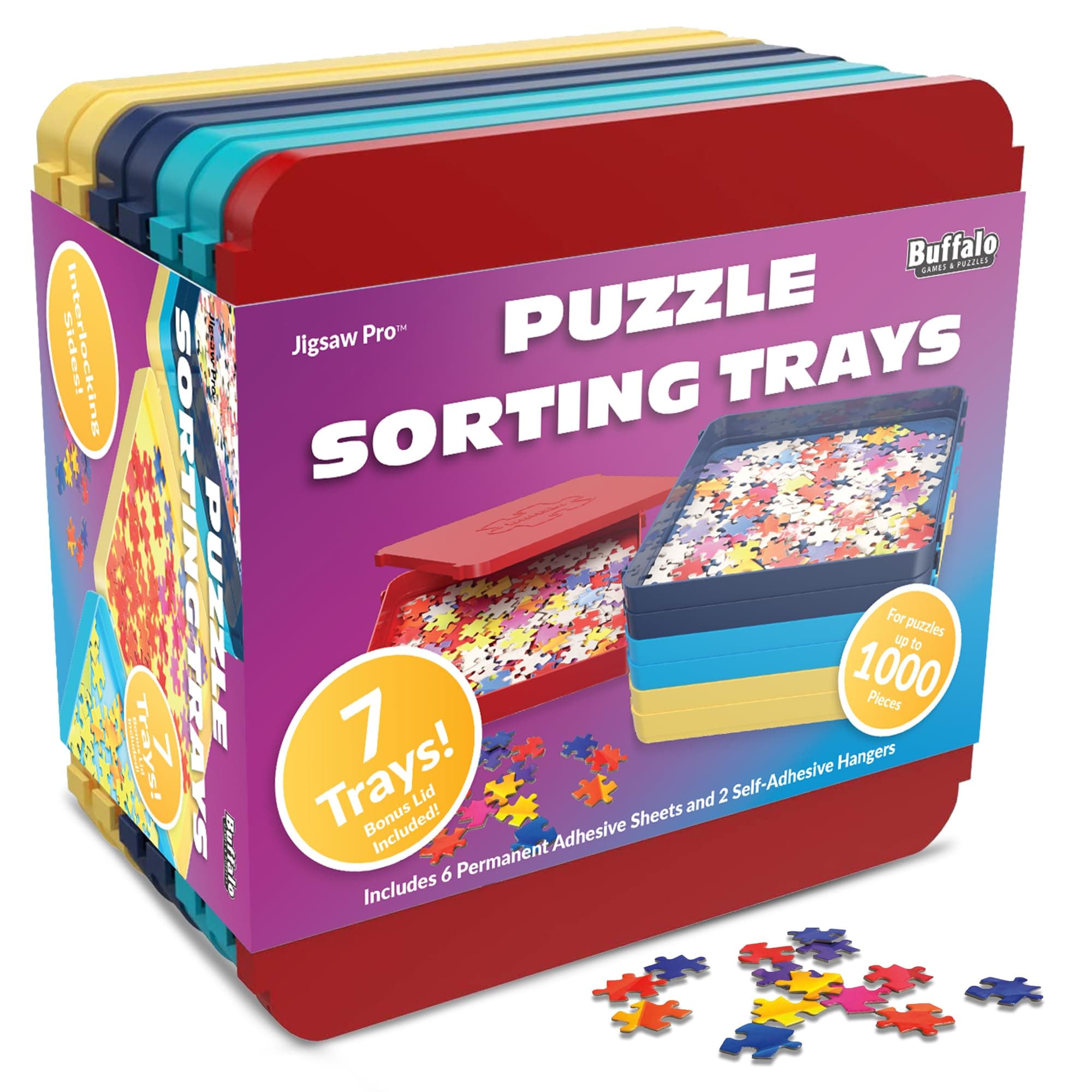 Buffalo Games - Puzzle Sorting Trays - 7 Count (Pack of 1)