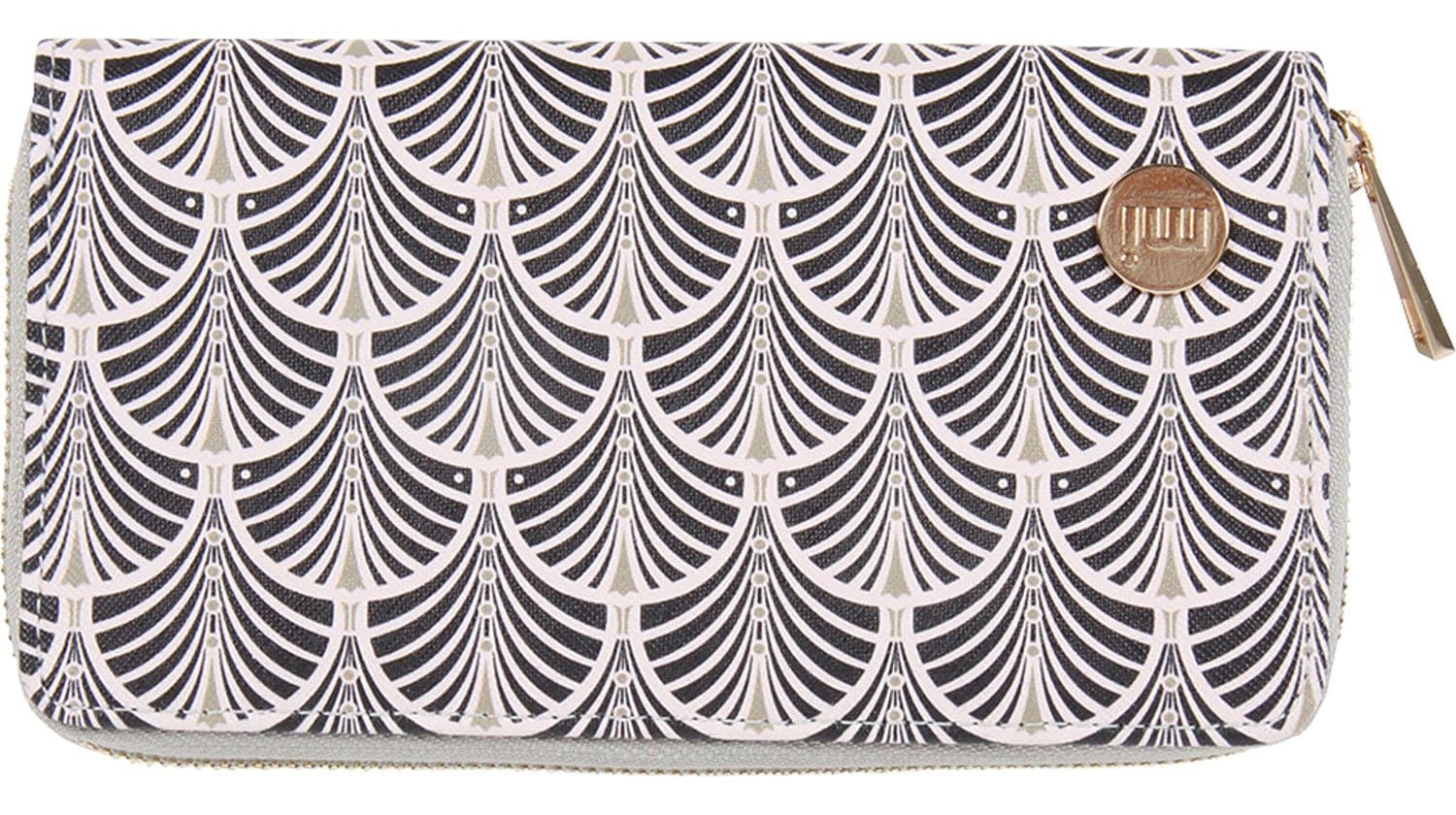 Mi-Pac Art Deco Zip Purse - One Size, Blush