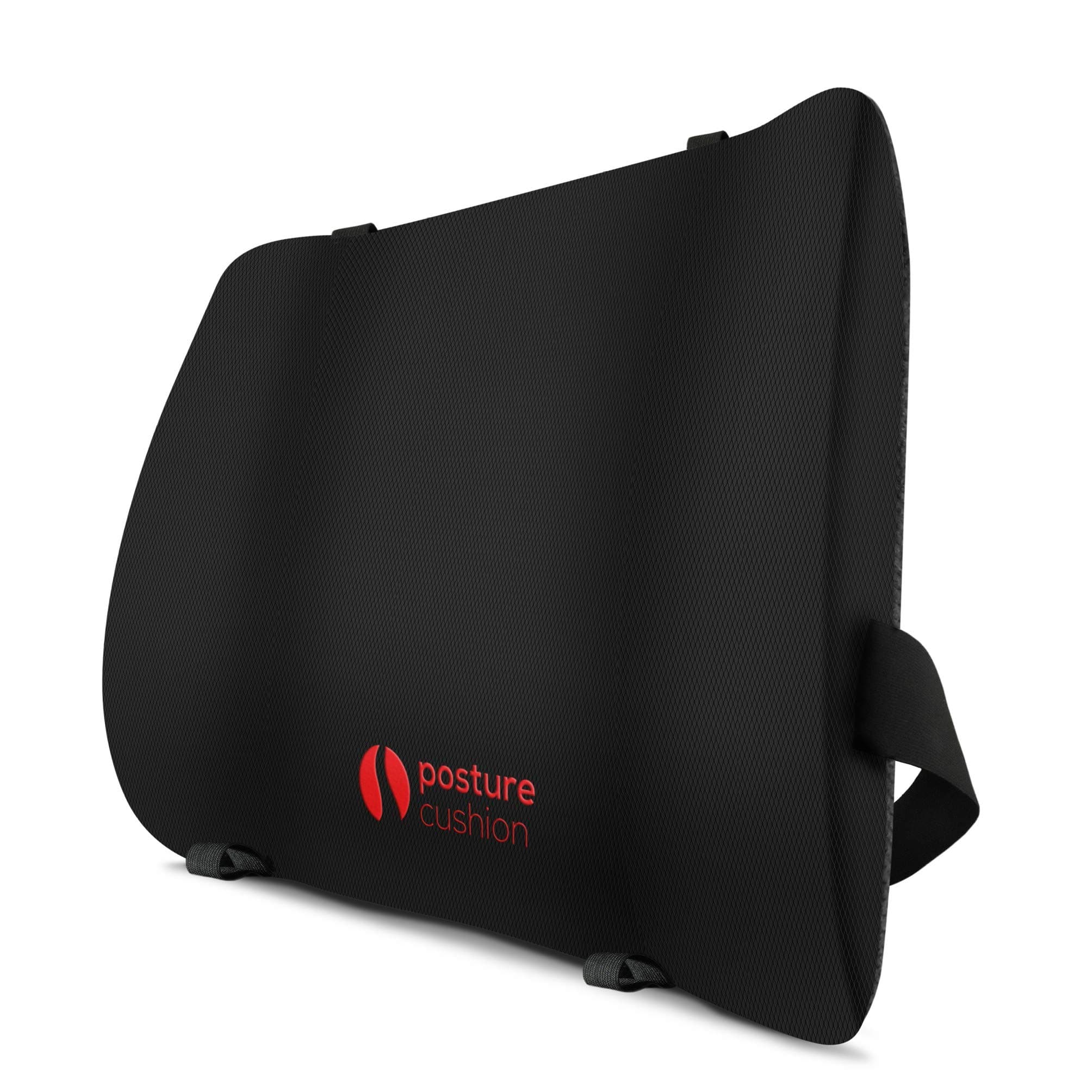 Posture Cushion - Maxi Lumbar Support Cushion with High Density Foam and Multiple Strapping - Ideal for Car/Home/Office