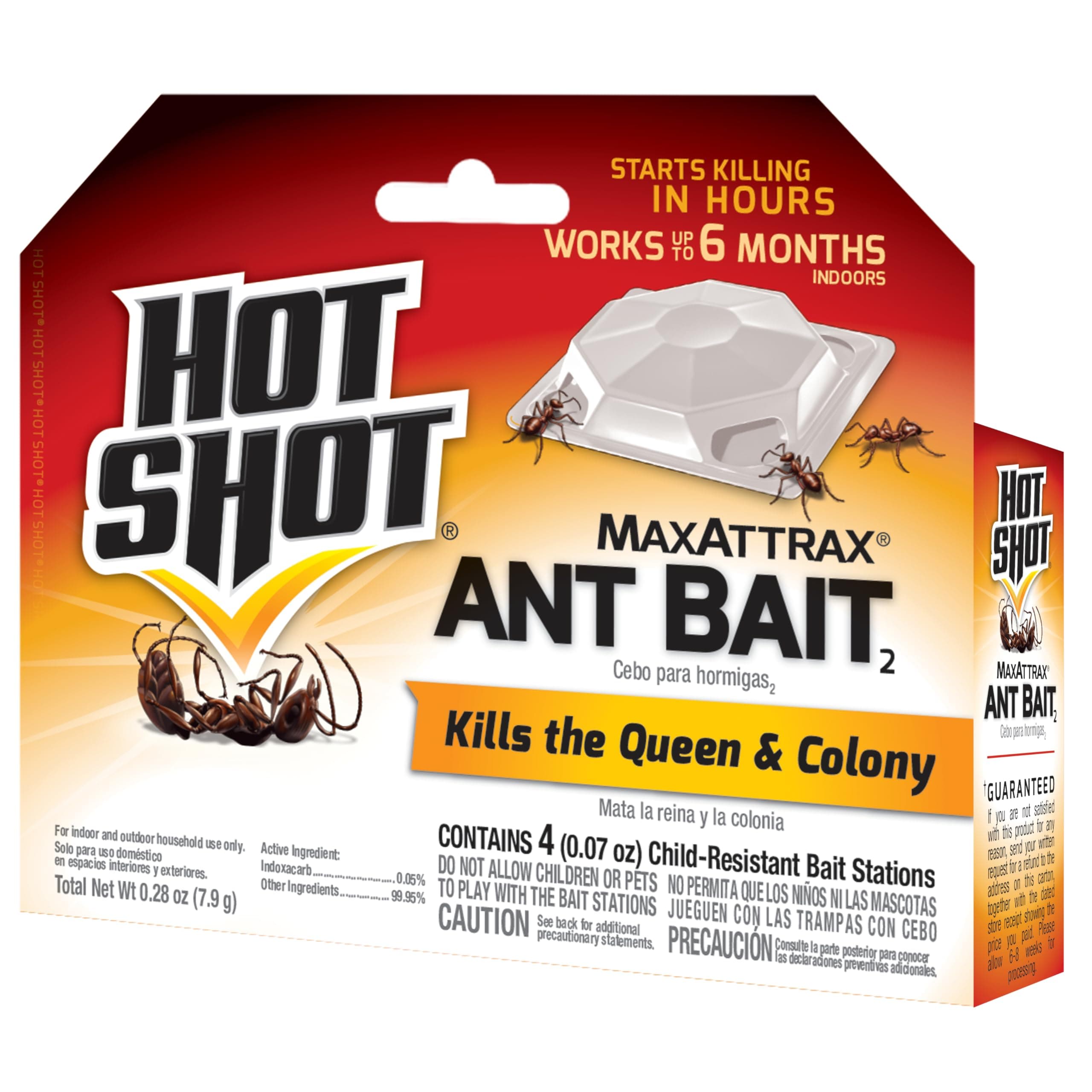 MaxAttrax Ant Bait, 0.07 oz Bait Stations, 4 Count, 1 Pack