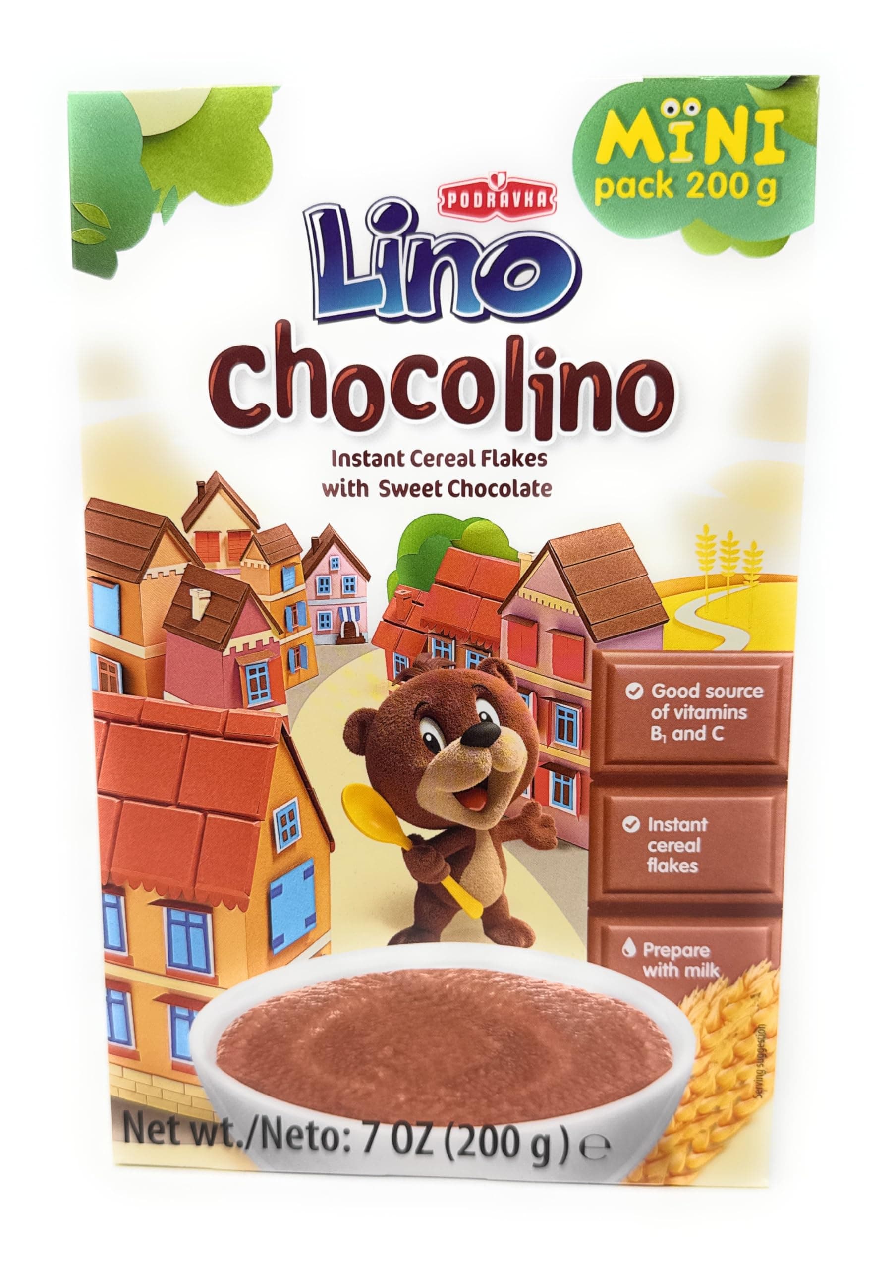 Podravka Lino Chocolino Instant Cereal Flakes 7oz 2 Pack
