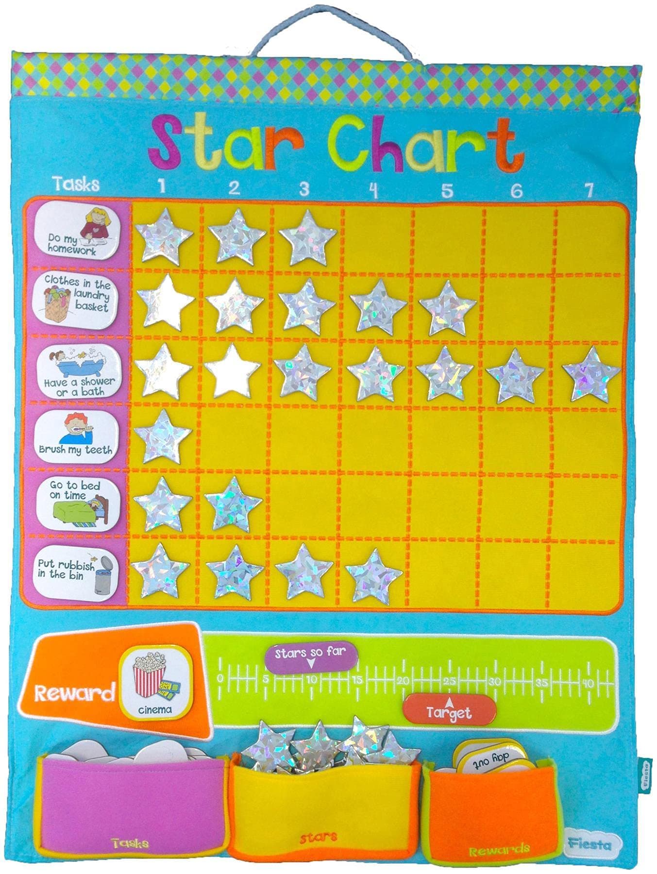 Wallhangings Fabric Reward Chart / Star Chart
