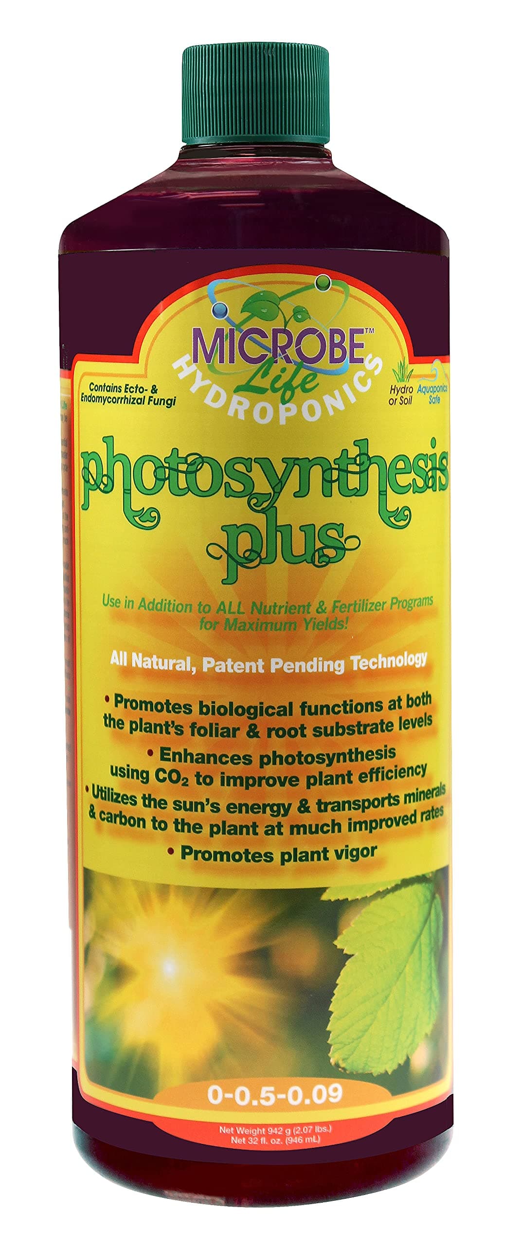 MICROBE Life Hydroponics Microbe Life Photosynthesis Plus Quart (12/Cs) 717505