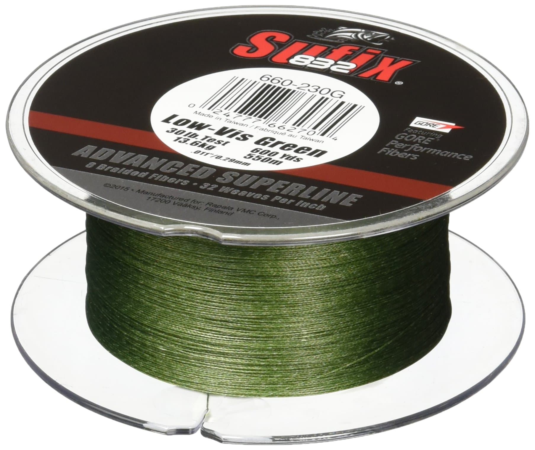 832 Braid Line-600 Yards (Green, 20-Pound)