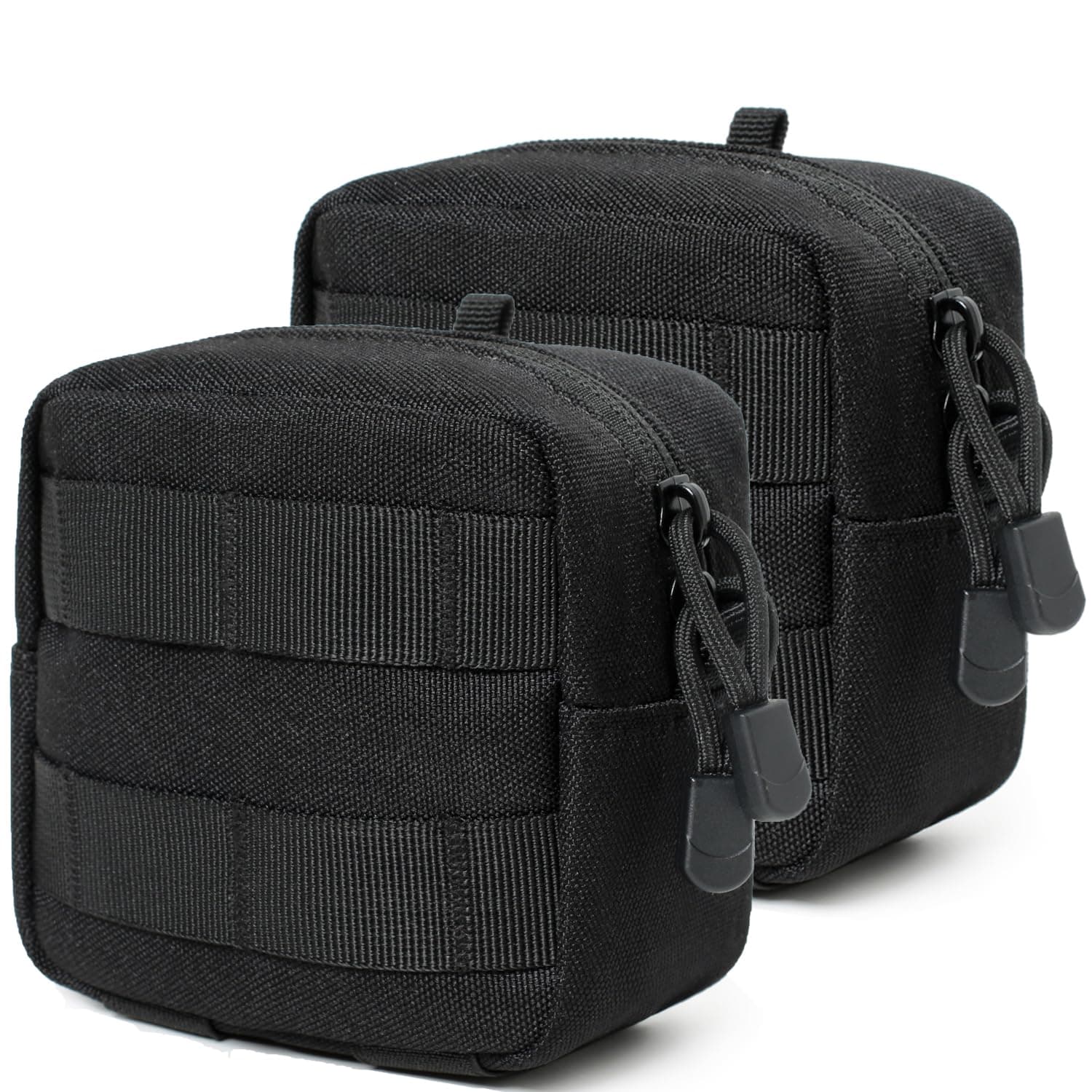 2 Pack Mini Tactical Molle Compact Ammo Pouch - General Purpose Admin Pouches Small Admin Molle Pouches EDC Tool Utility Multi-Purpose Waist Belt Pouch